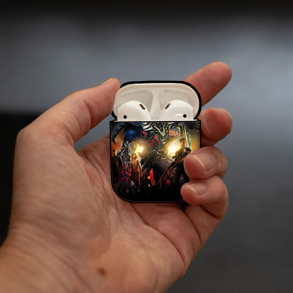 Transformers トランスフォーマー AirPods 第2世代保護ケース ハードシェル ブラック 耐衝撃・防指紋・カラビナ付き