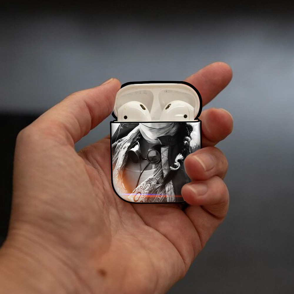 Transformers トランスフォーマー AirPods 第2世代保護ケース ハードシェル ブラック 耐衝撃・防指紋・カラビナ付き