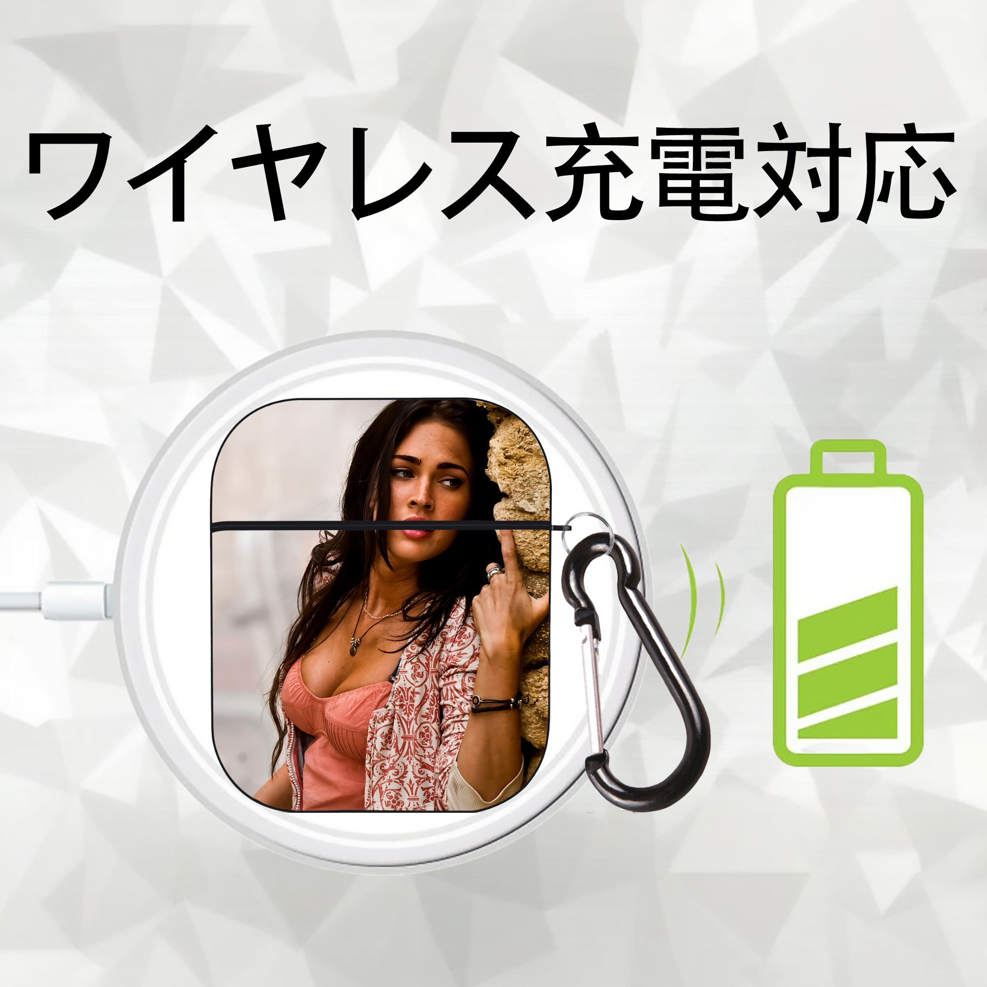 Transformers トランスフォーマー AirPods 第2世代保護ケース ハードシェル ブラック 耐衝撃・防指紋・カラビナ付き