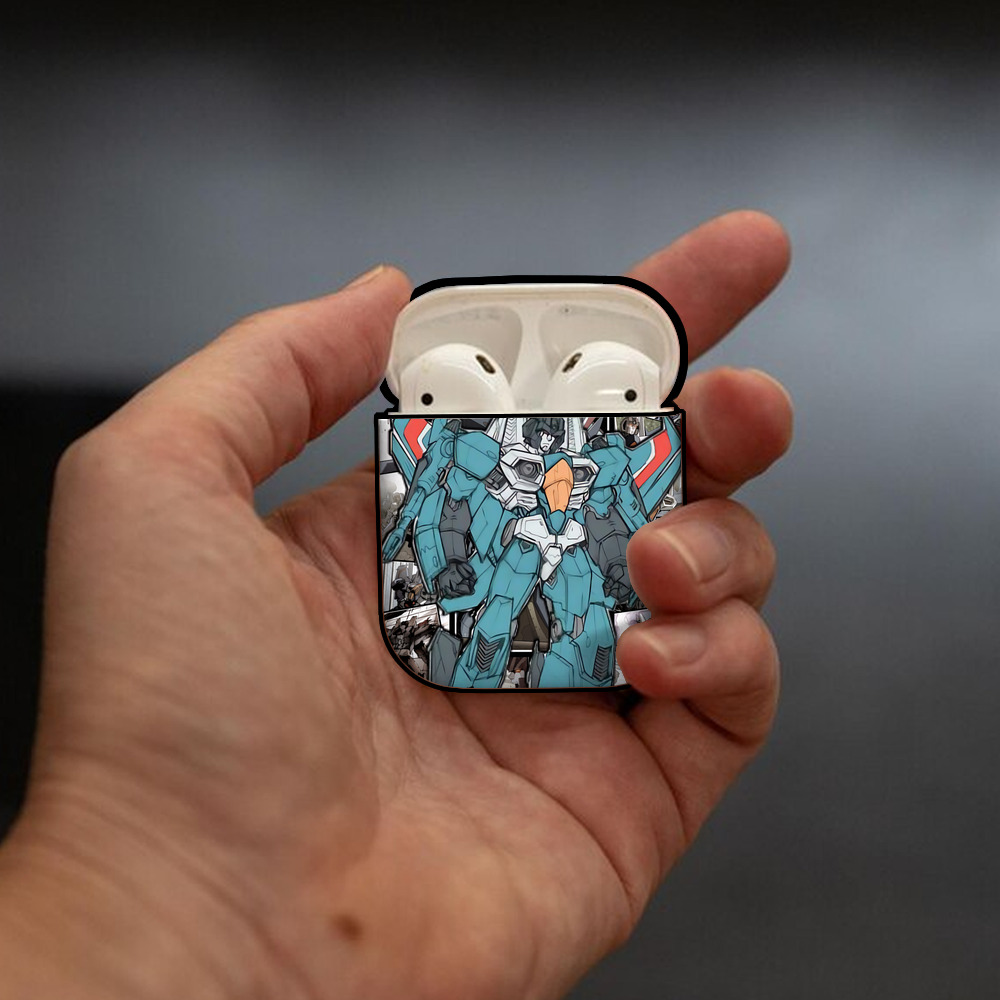 Transformers トランスフォーマー AirPods 第2世代保護ケース ハードシェル ブラック 耐衝撃・防指紋・カラビナ付き