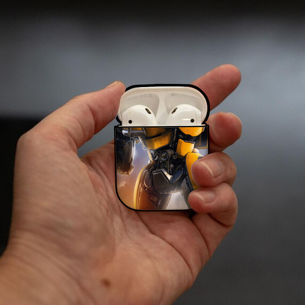 Transformers トランスフォーマー AirPods 第2世代保護ケース ハードシェル ブラック 耐衝撃・防指紋・カラビナ付き