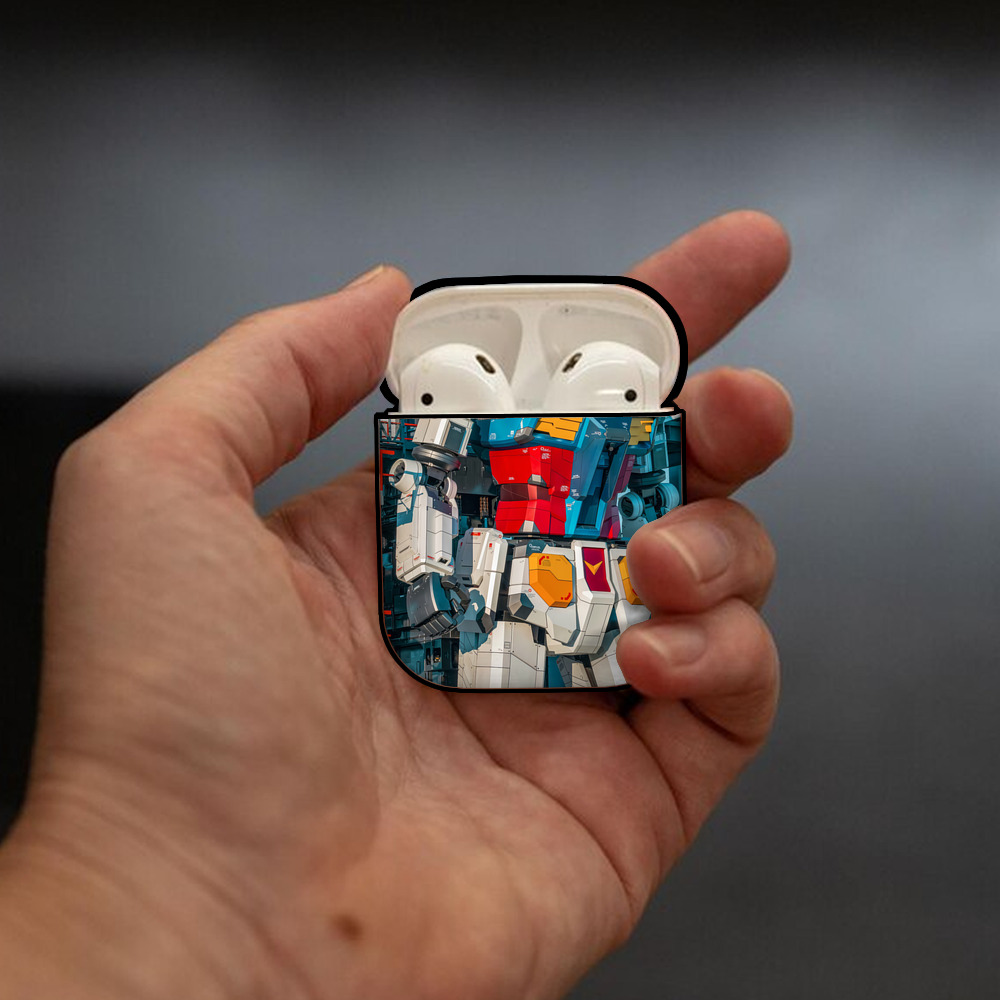 Transformers トランスフォーマー AirPods 第2世代保護ケース ハードシェル ブラック 耐衝撃・防指紋・カラビナ付き