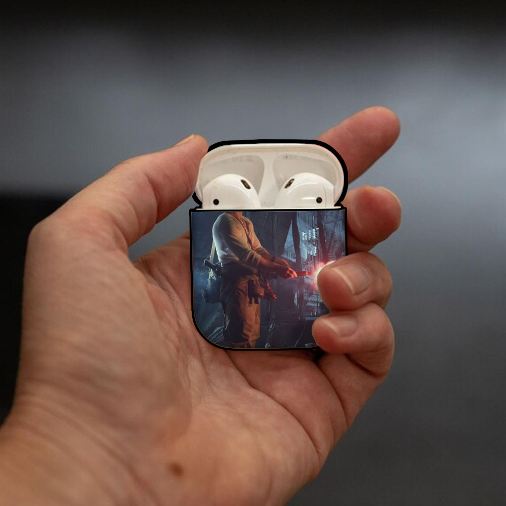 Transformers トランスフォーマー AirPods 第2世代保護ケース ハードシェル ブラック 耐衝撃・防指紋・カラビナ付き