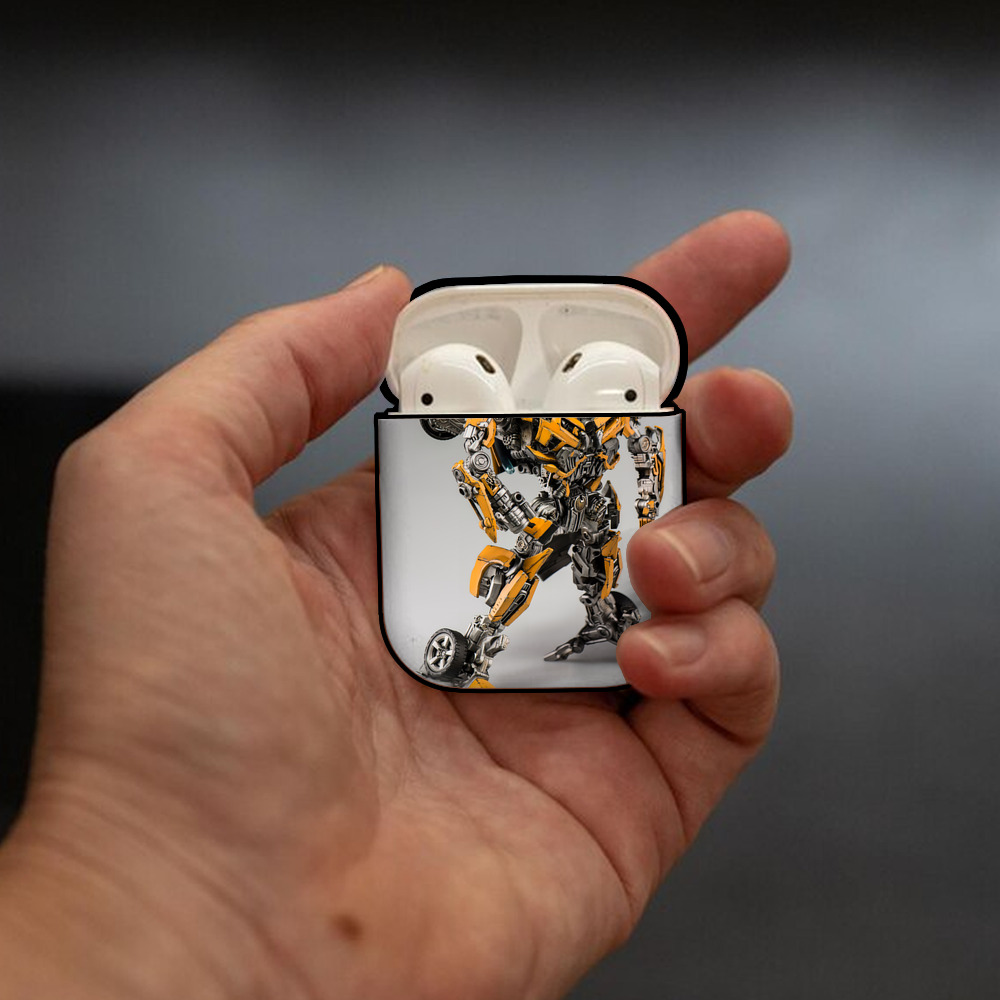 Transformers トランスフォーマー AirPods 第2世代保護ケース ハードシェル ブラック 耐衝撃・防指紋・カラビナ付き