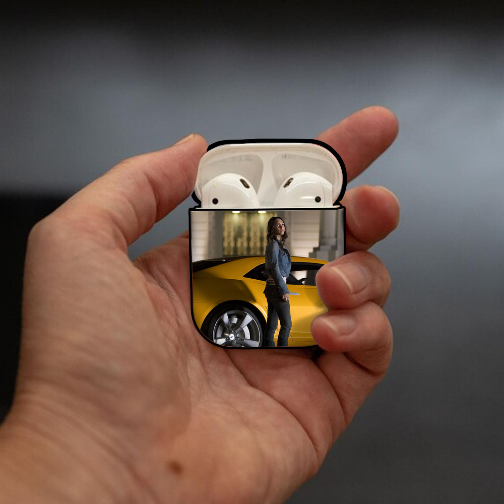 Transformers トランスフォーマー AirPods 第2世代保護ケース ハードシェル ブラック 耐衝撃・防指紋・カラビナ付き