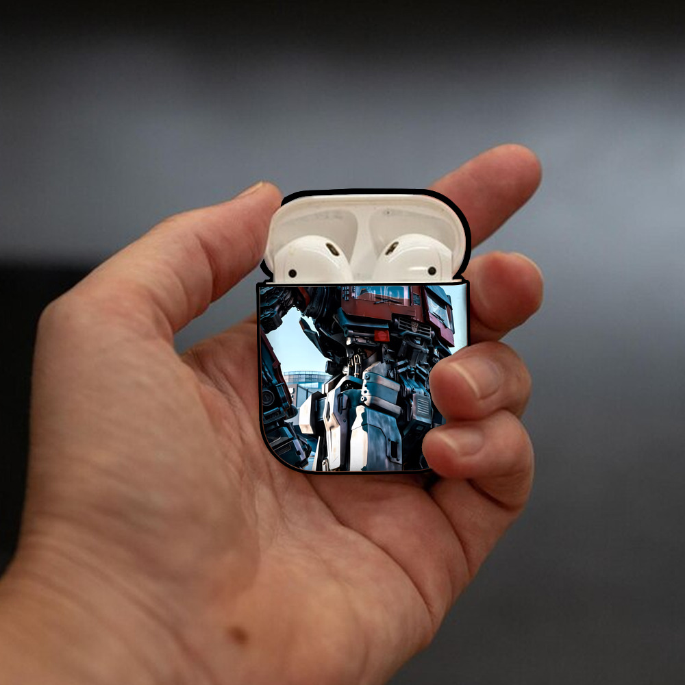 Transformers トランスフォーマー AirPods 第2世代保護ケース ハードシェル ブラック 耐衝撃・防指紋・カラビナ付き
