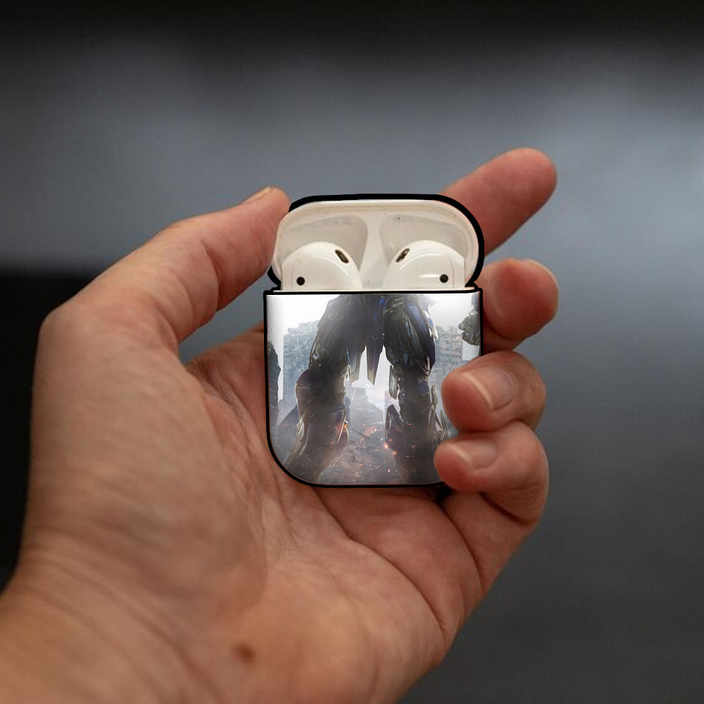 Transformers トランスフォーマー AirPods 第2世代保護ケース ハードシェル ブラック 耐衝撃・防指紋・カラビナ付き