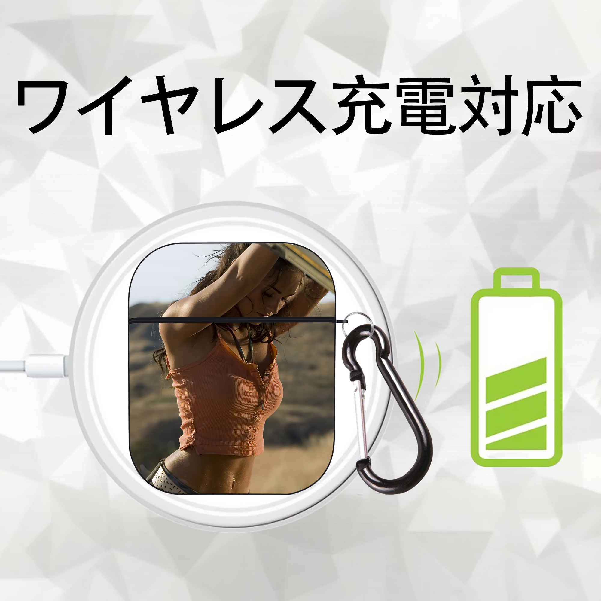 Transformers トランスフォーマー AirPods 第2世代保護ケース ハードシェル ブラック 耐衝撃・防指紋・カラビナ付き