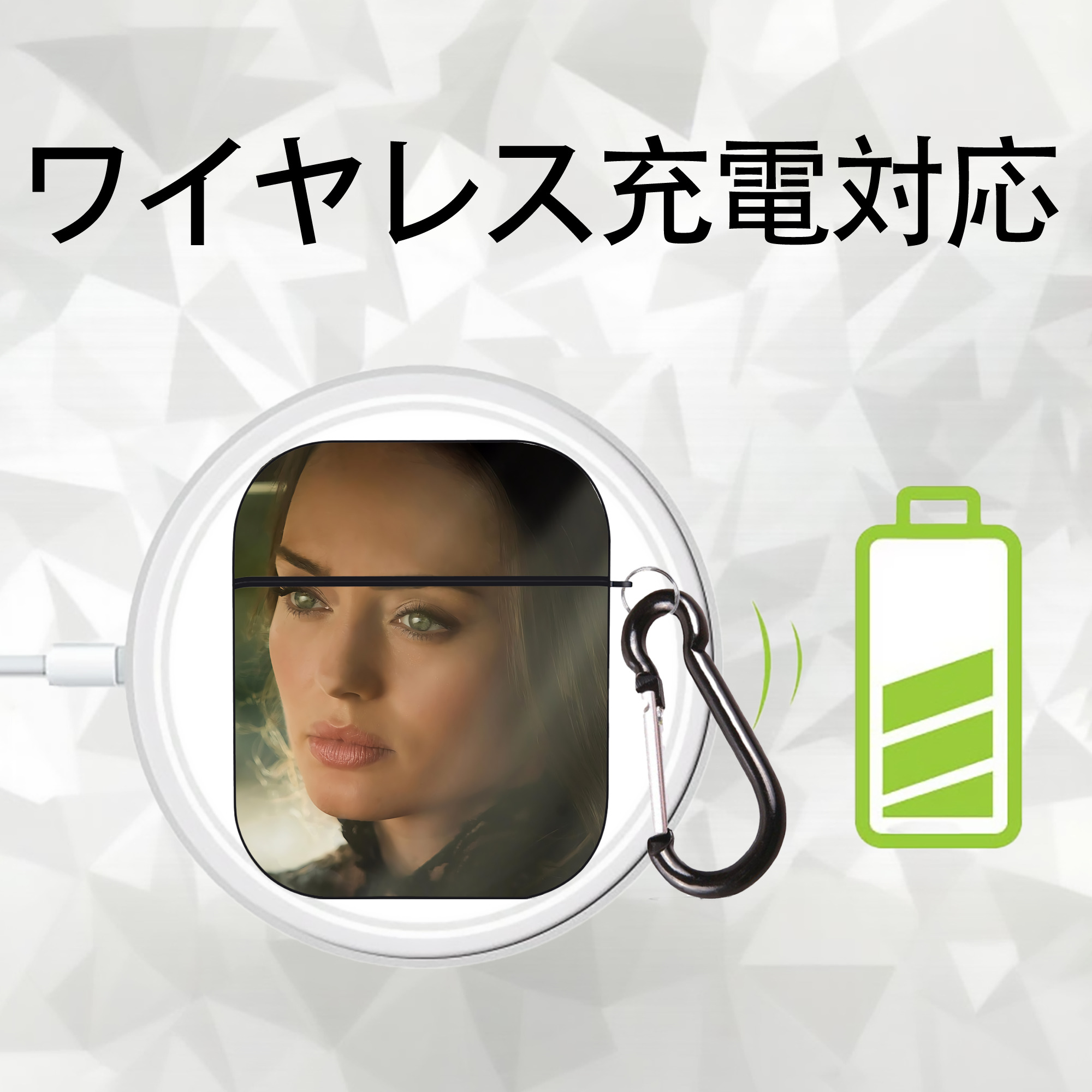 Transformers トランスフォーマー AirPods 第2世代保護ケース ハードシェル ブラック 耐衝撃・防指紋・カラビナ付き