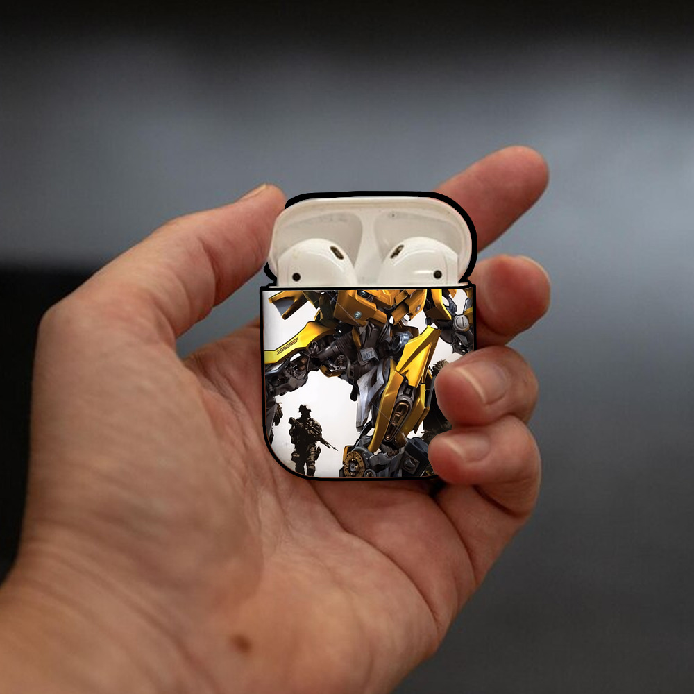 Transformers トランスフォーマー AirPods 第2世代保護ケース ハードシェル ブラック 耐衝撃・防指紋・カラビナ付き