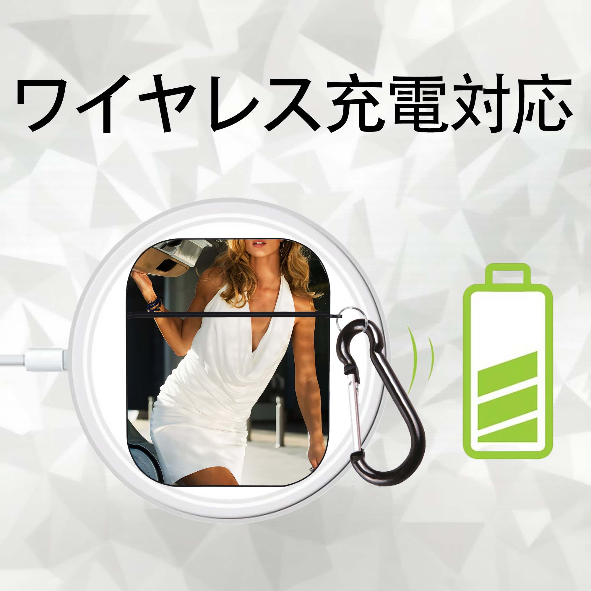 Transformers トランスフォーマー AirPods 第2世代保護ケース ハードシェル ブラック 耐衝撃・防指紋・カラビナ付き