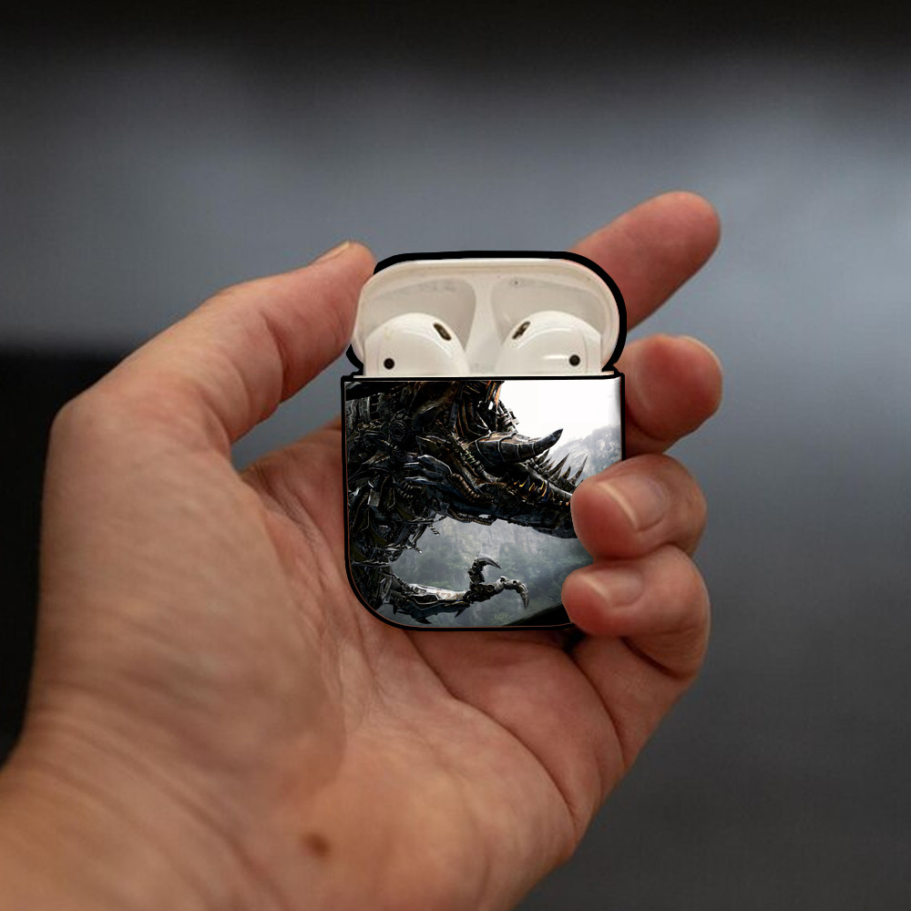 Transformers トランスフォーマー AirPods 第2世代保護ケース ハードシェル ブラック 耐衝撃・防指紋・カラビナ付き
