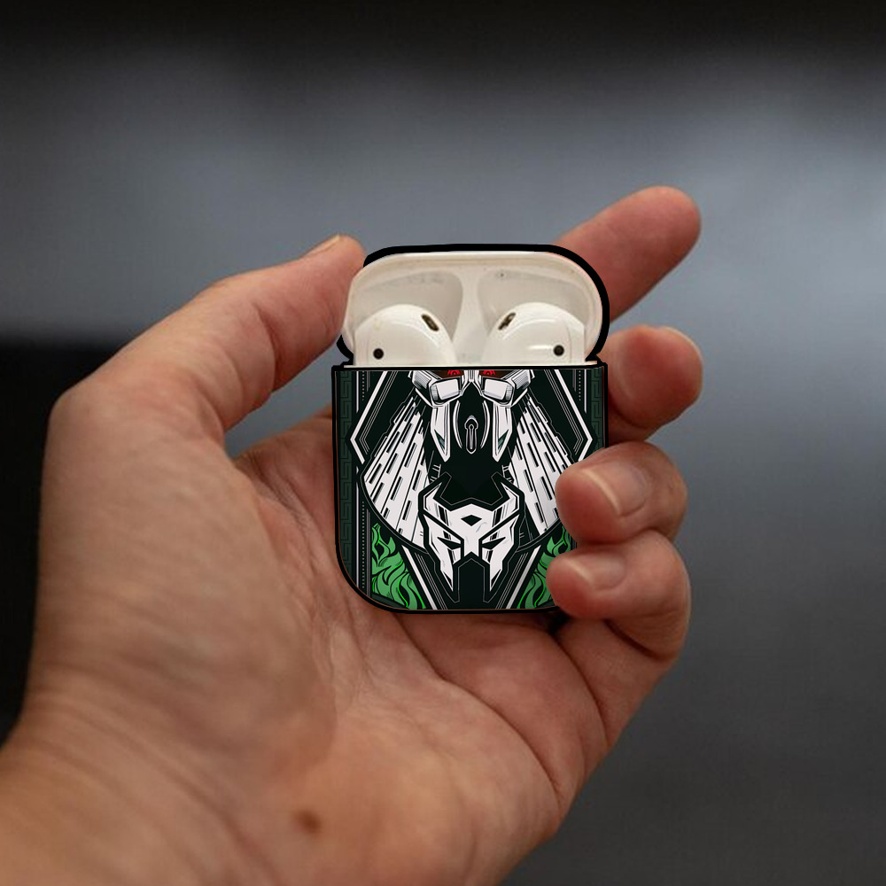 Transformers トランスフォーマー AirPods 第2世代保護ケース ハードシェル ブラック 耐衝撃・防指紋・カラビナ付き