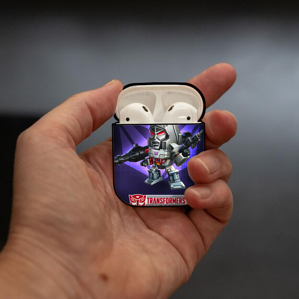 Transformers トランスフォーマー AirPods 第2世代保護ケース ハードシェル ブラック 耐衝撃・防指紋・カラビナ付き