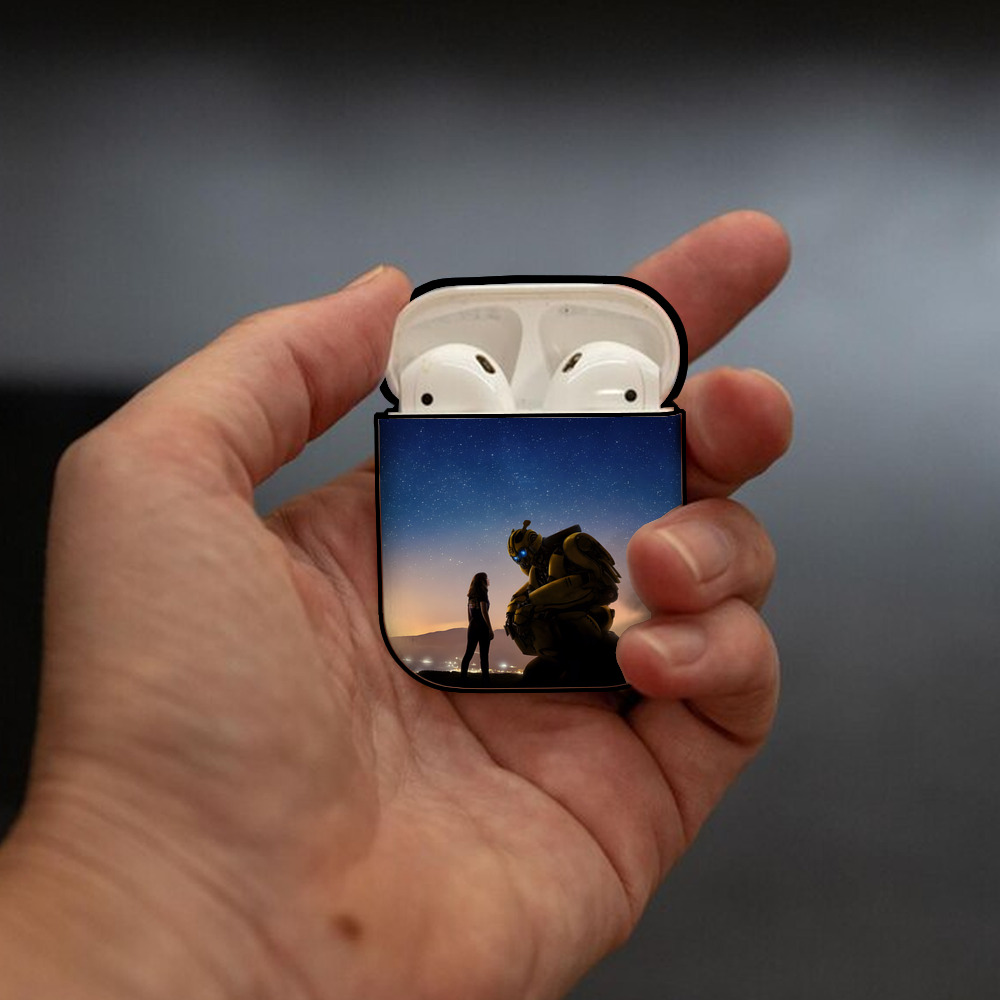 Transformers トランスフォーマー AirPods 第2世代保護ケース ハードシェル ブラック 耐衝撃・防指紋・カラビナ付き