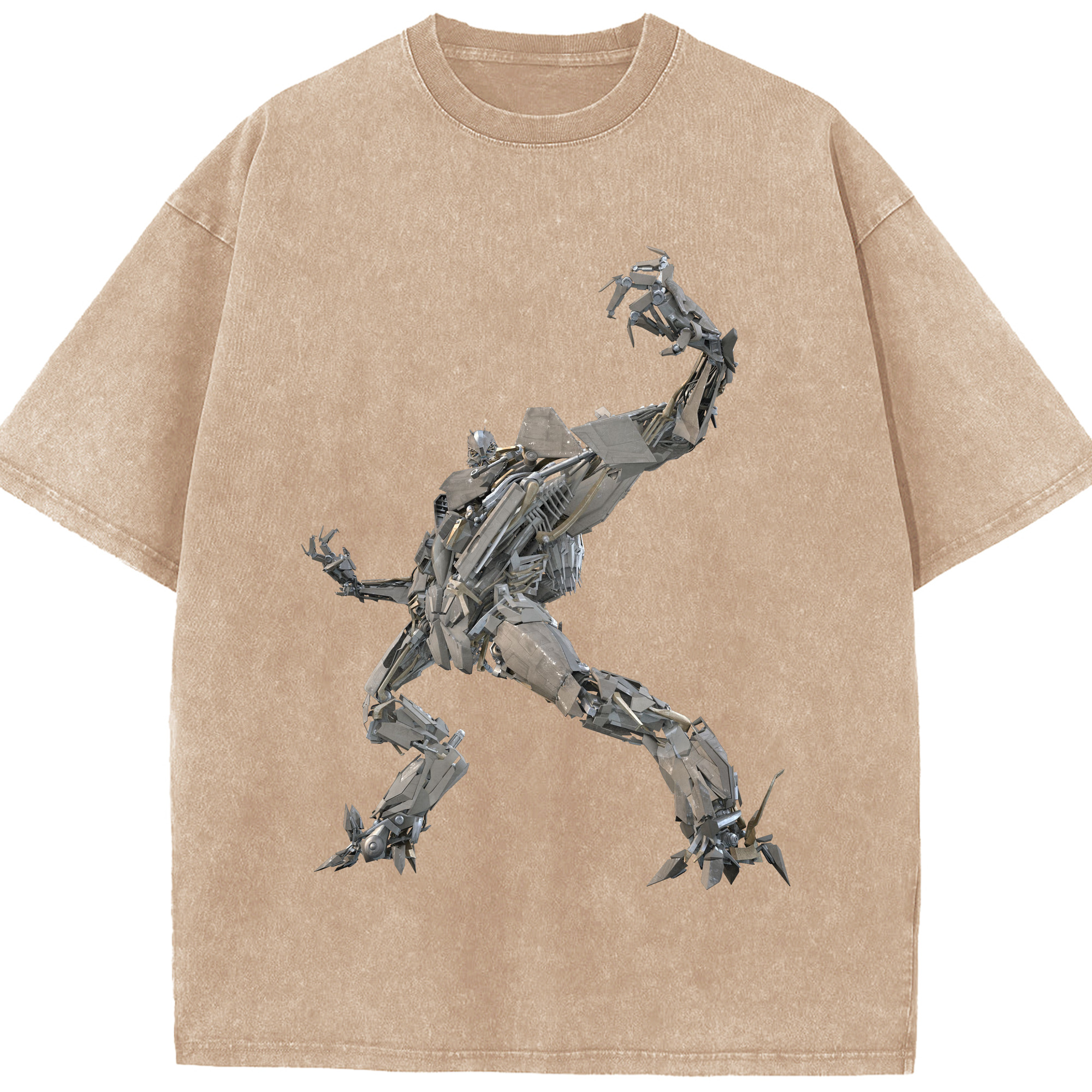 （画像用）  綿100% ヴィンテージ風 半袖Tシャツ（フロントプリント）