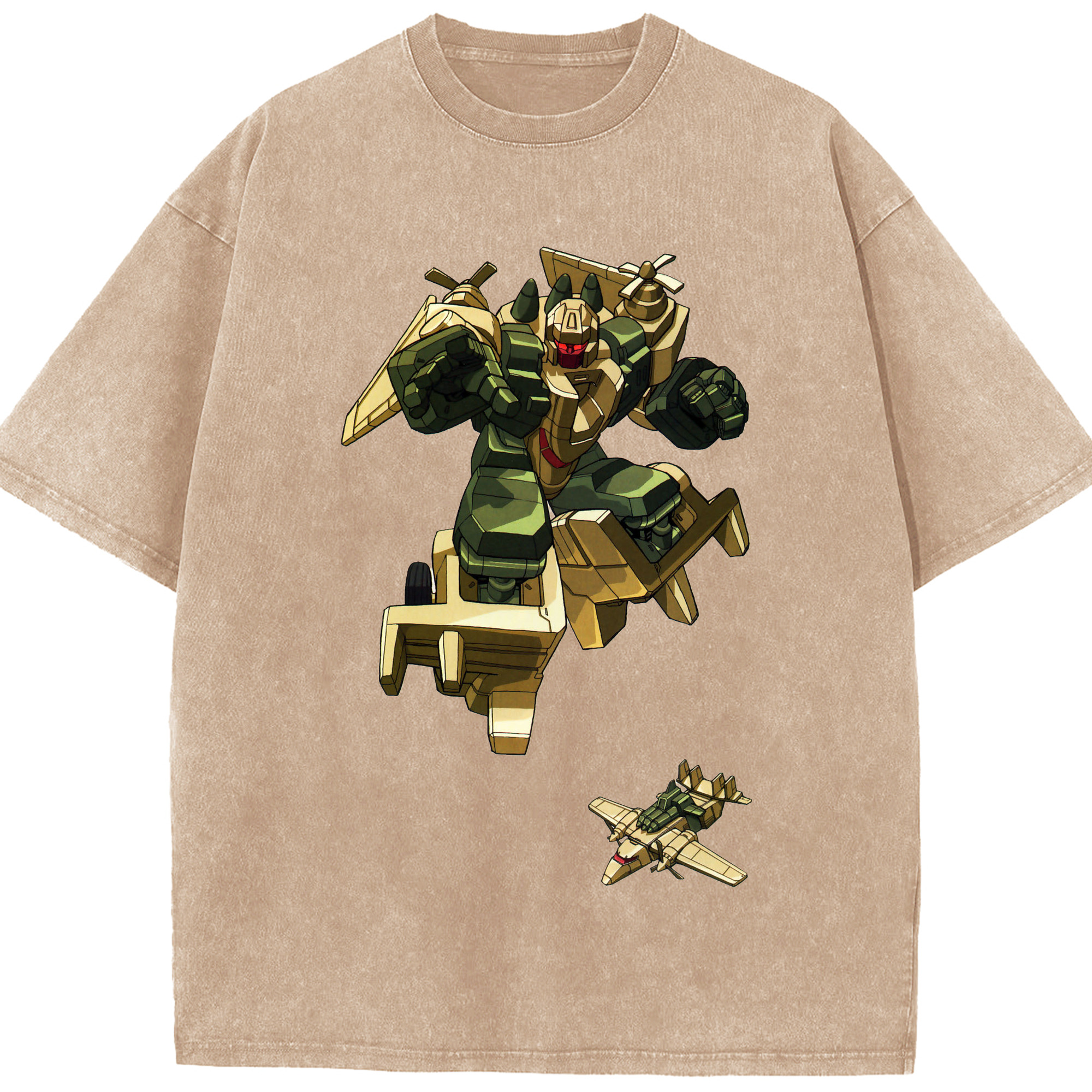 （画像用）  綿100% ヴィンテージ風 半袖Tシャツ（フロントプリント）