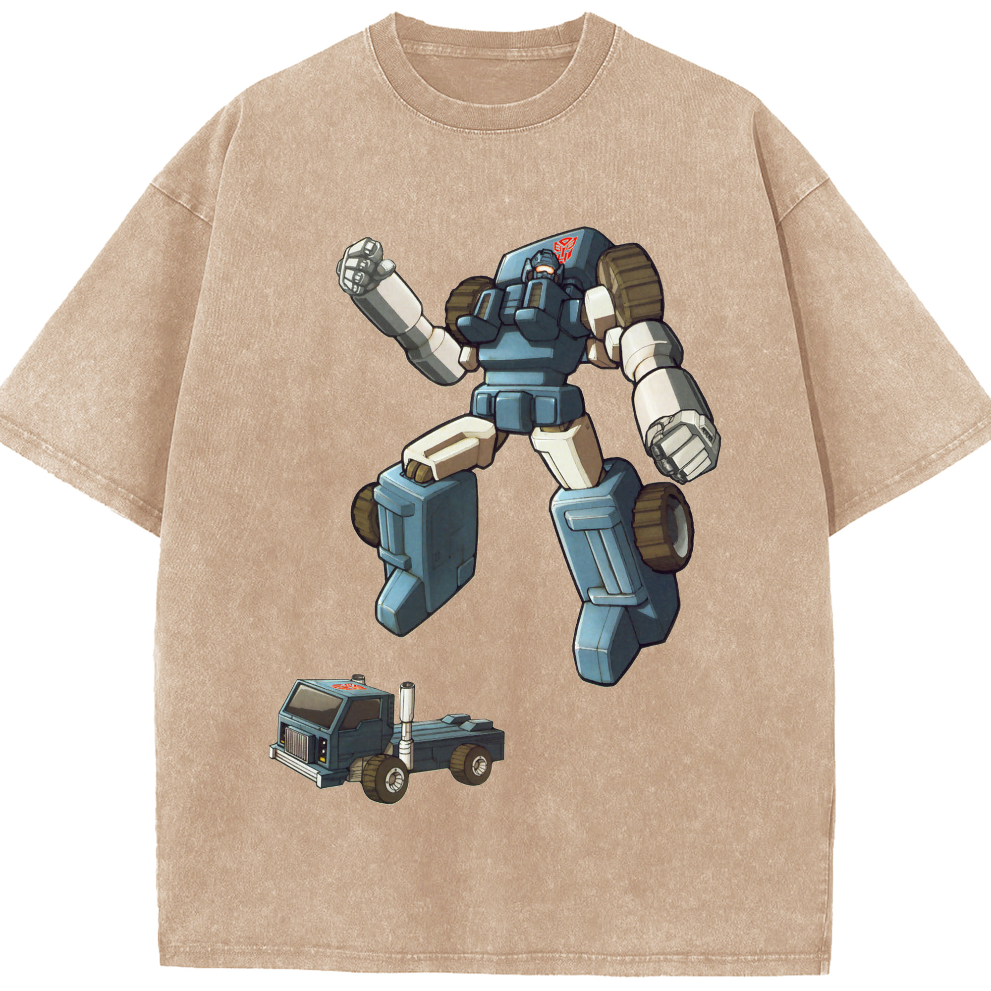 （画像用）  綿100% ヴィンテージ風 半袖Tシャツ（フロントプリント）