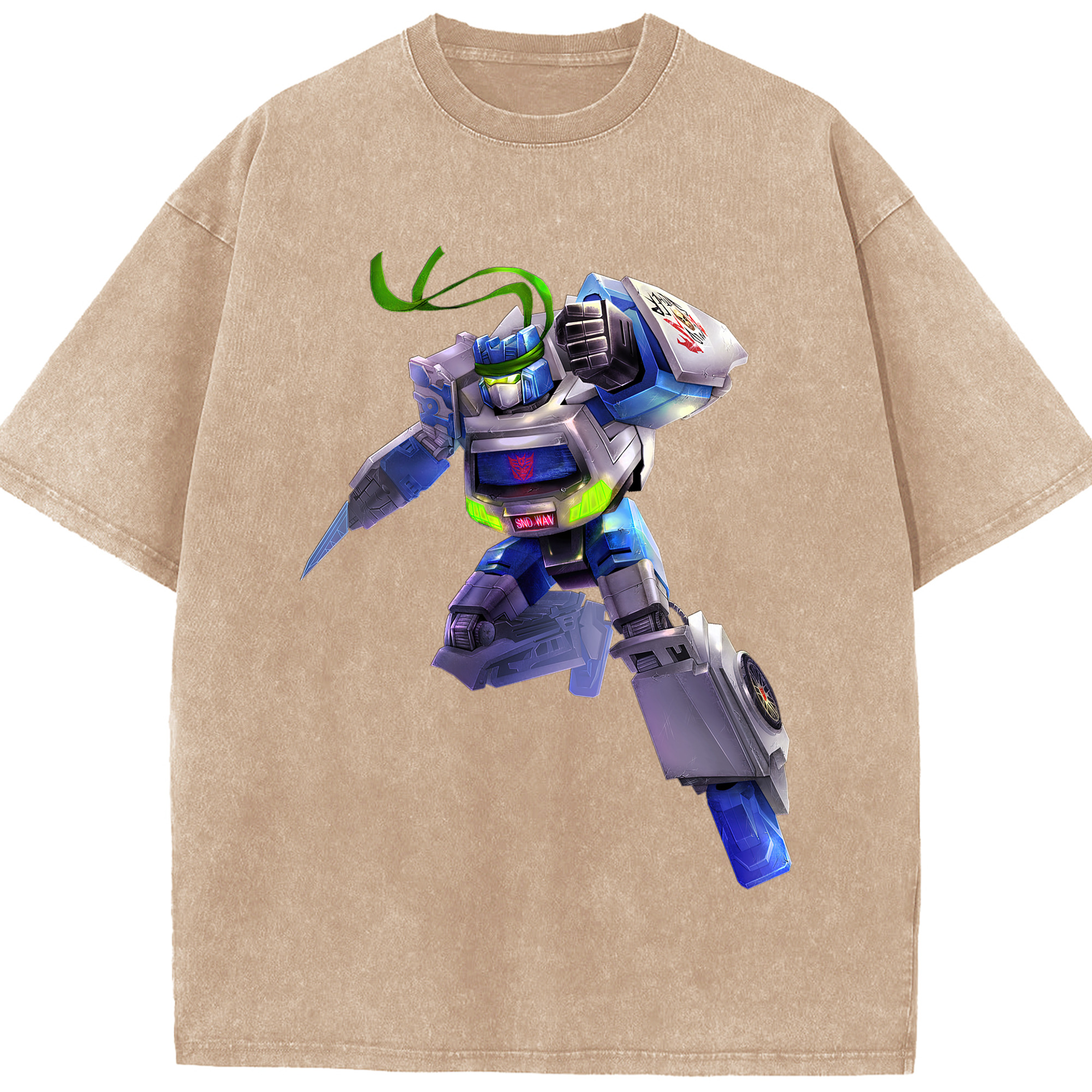（画像用）  綿100% ヴィンテージ風 半袖Tシャツ（フロントプリント）