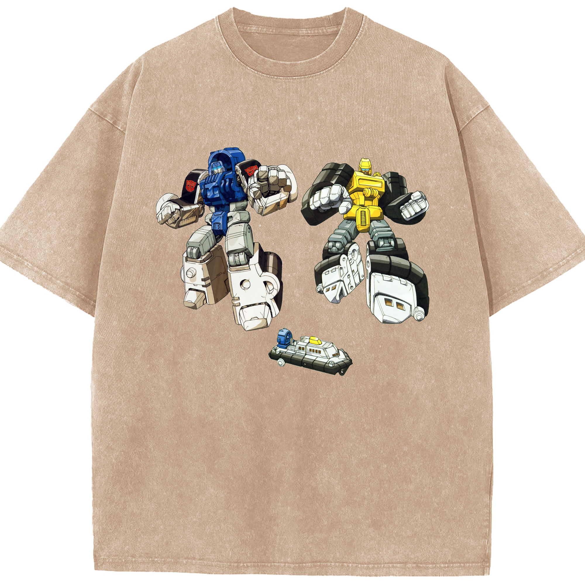 （画像用）  綿100% ヴィンテージ風 半袖Tシャツ（フロントプリント）