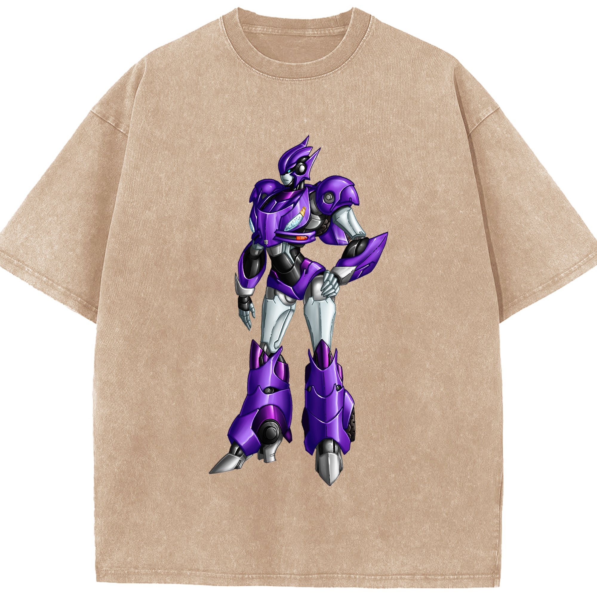 （画像用）  綿100% ヴィンテージ風 半袖Tシャツ（フロントプリント）