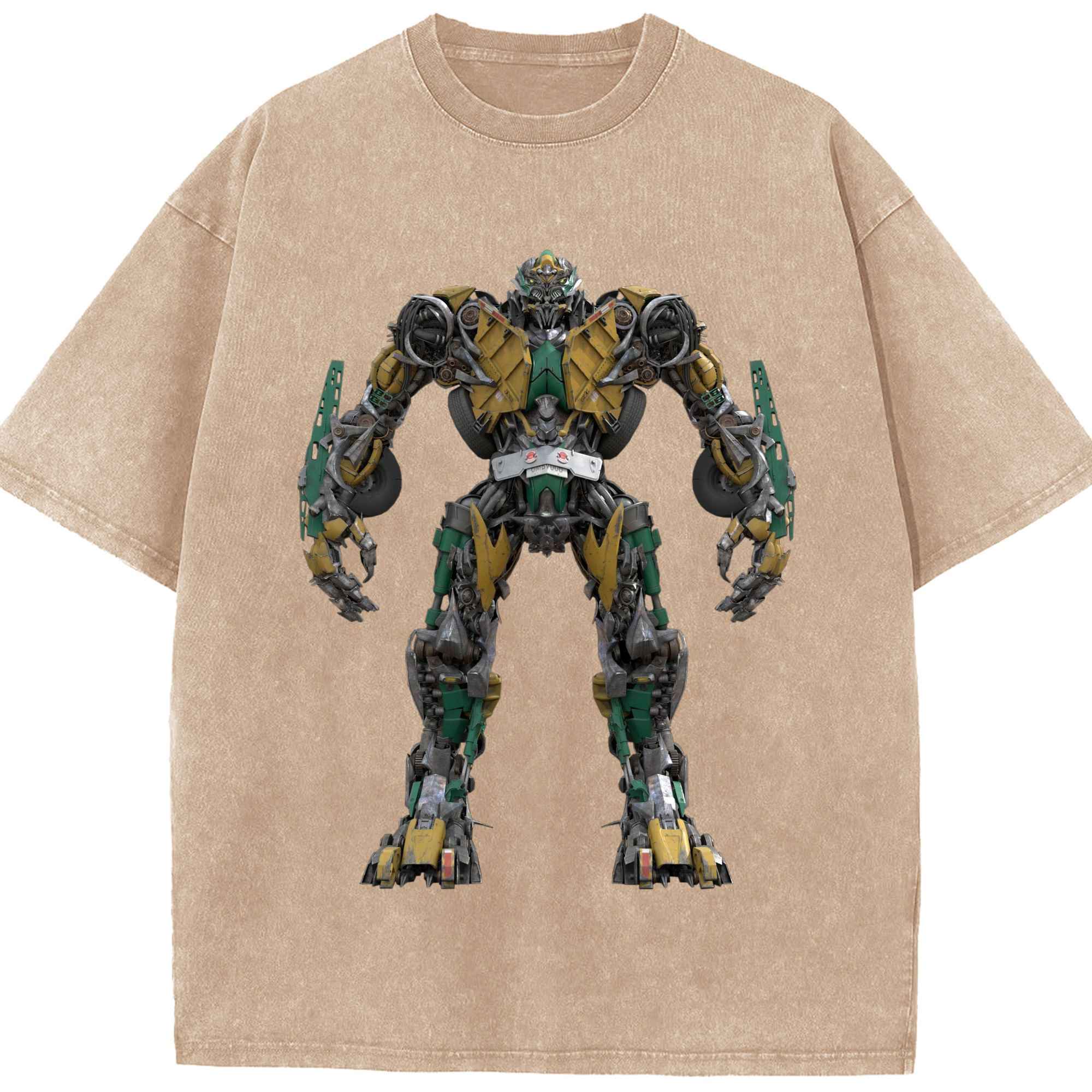 （画像用）  綿100% ヴィンテージ風 半袖Tシャツ（フロントプリント）