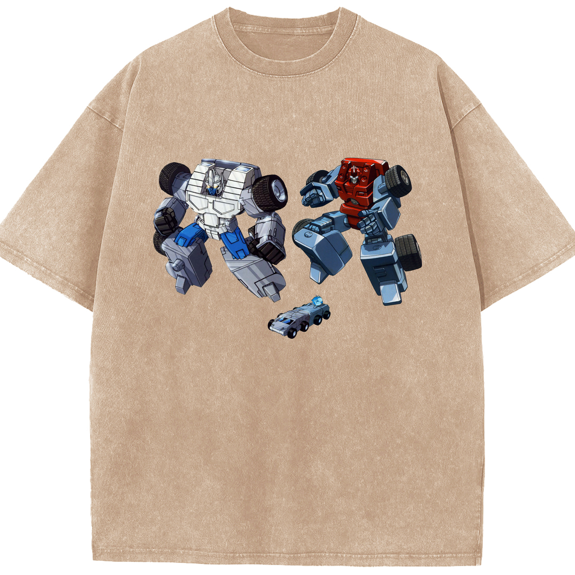 （画像用）  綿100% ヴィンテージ風 半袖Tシャツ（フロントプリント）