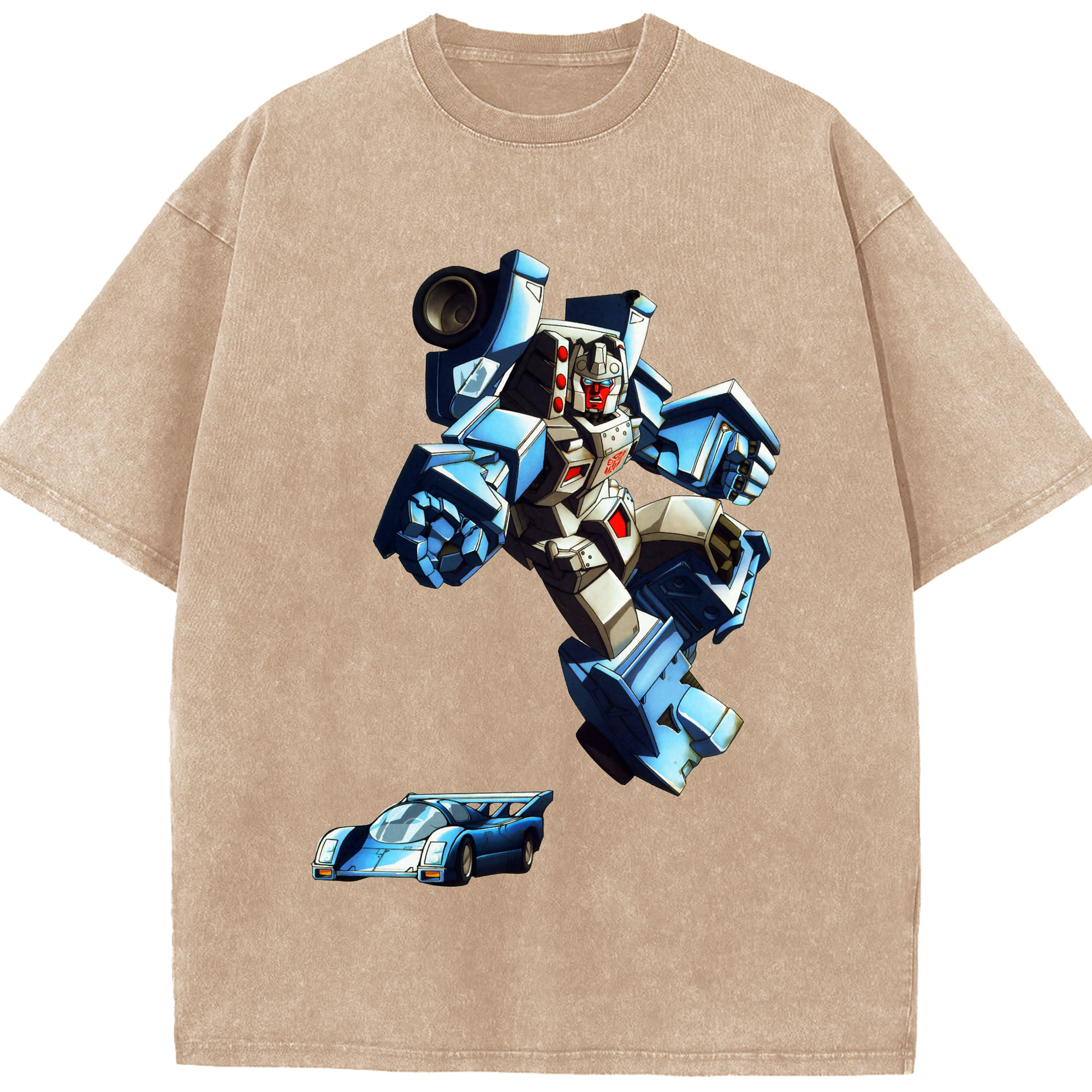 （画像用）  綿100% ヴィンテージ風 半袖Tシャツ（フロントプリント）