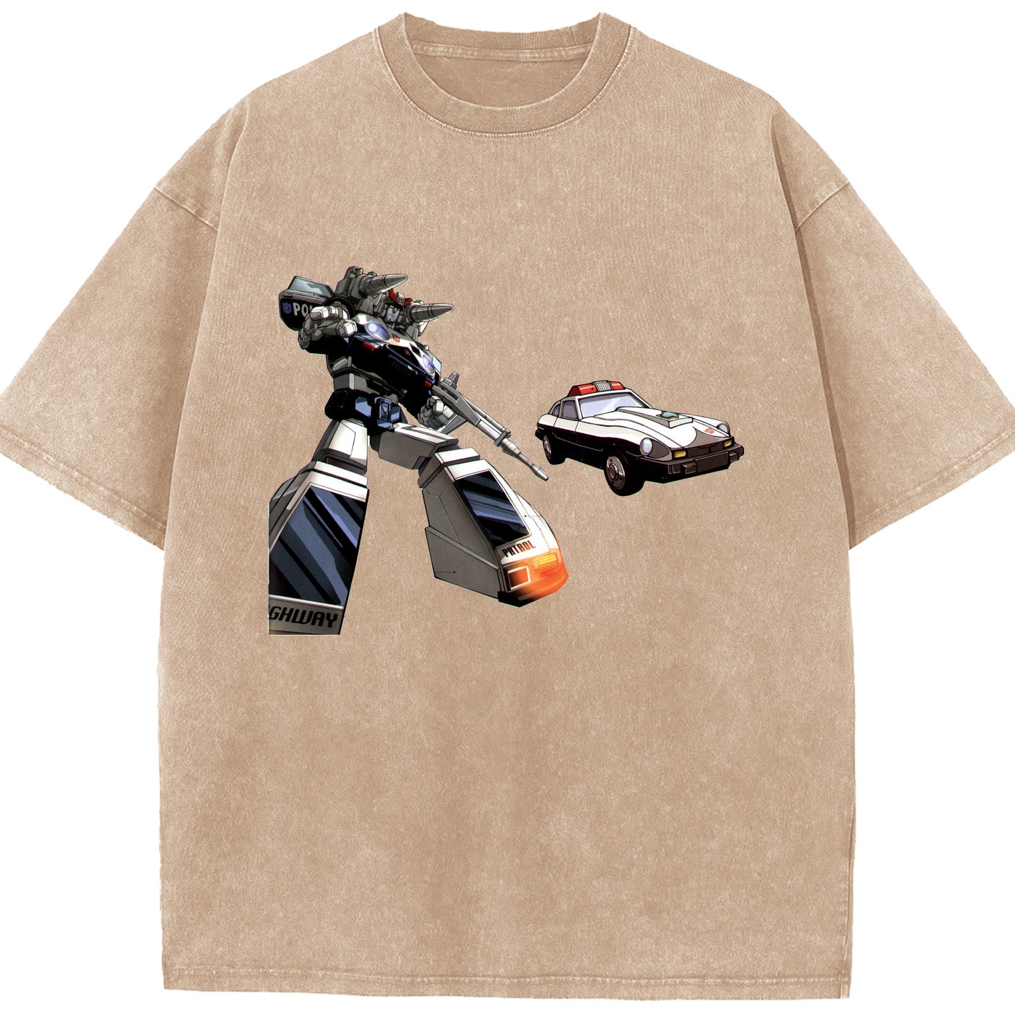 （画像用）  綿100% ヴィンテージ風 半袖Tシャツ（フロントプリント）