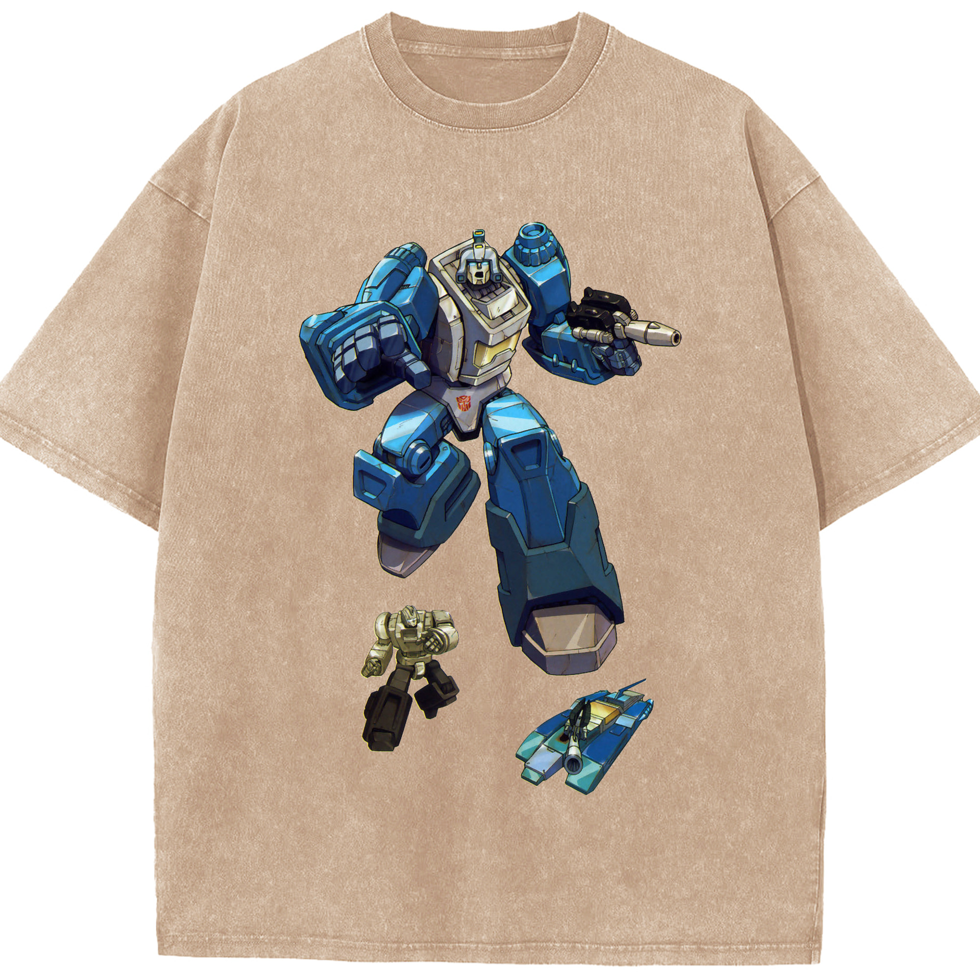 （画像用）  綿100% ヴィンテージ風 半袖Tシャツ（フロントプリント）