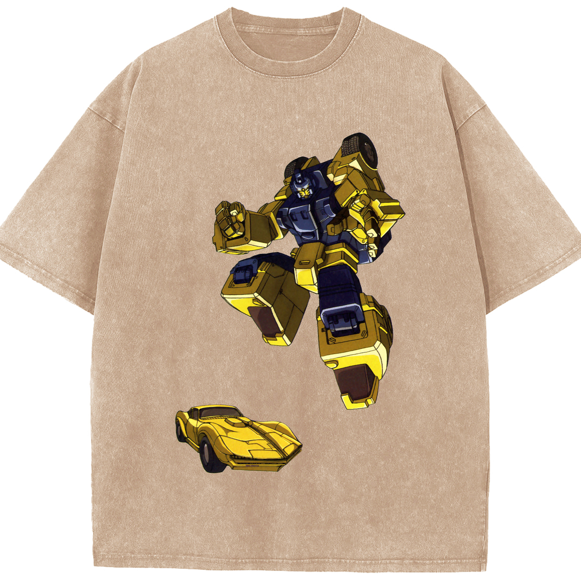 （画像用）  綿100% ヴィンテージ風 半袖Tシャツ（フロントプリント）