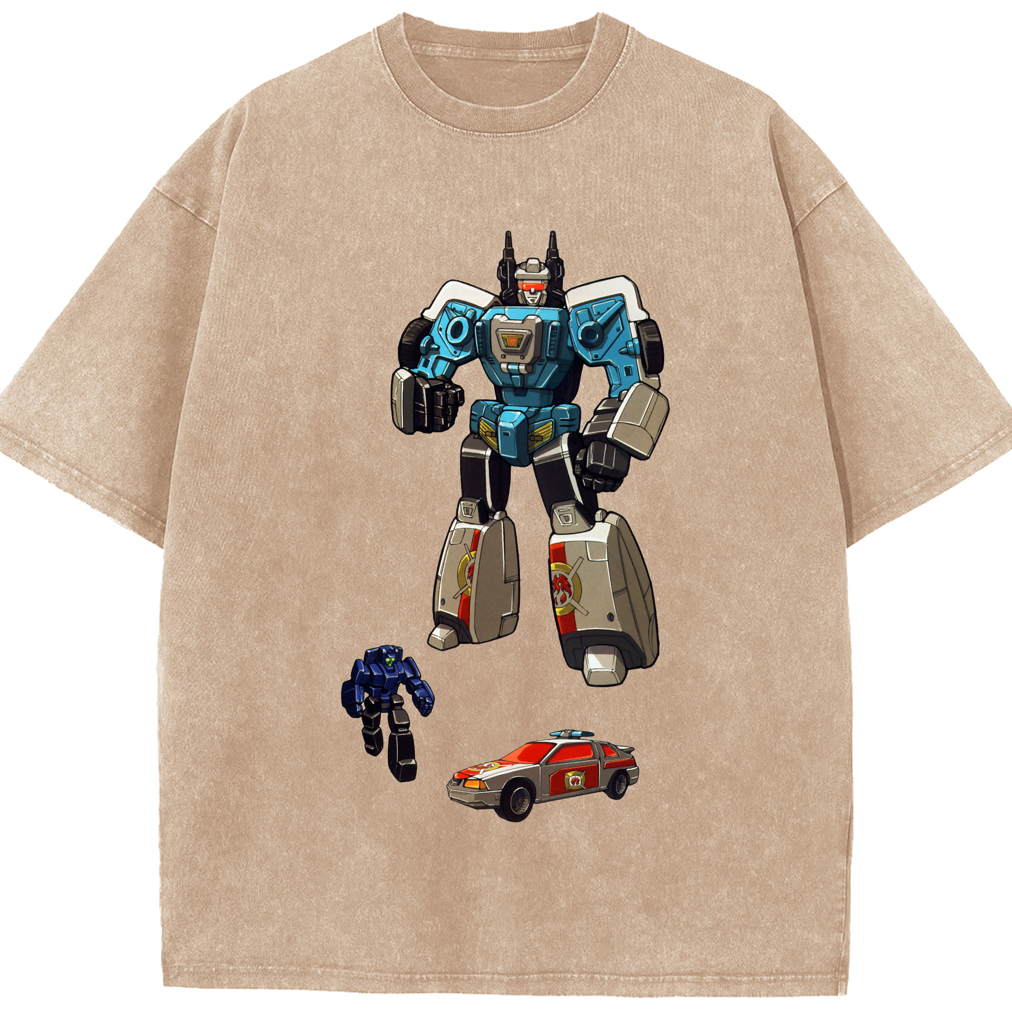 （画像用）  綿100% ヴィンテージ風 半袖Tシャツ（フロントプリント）