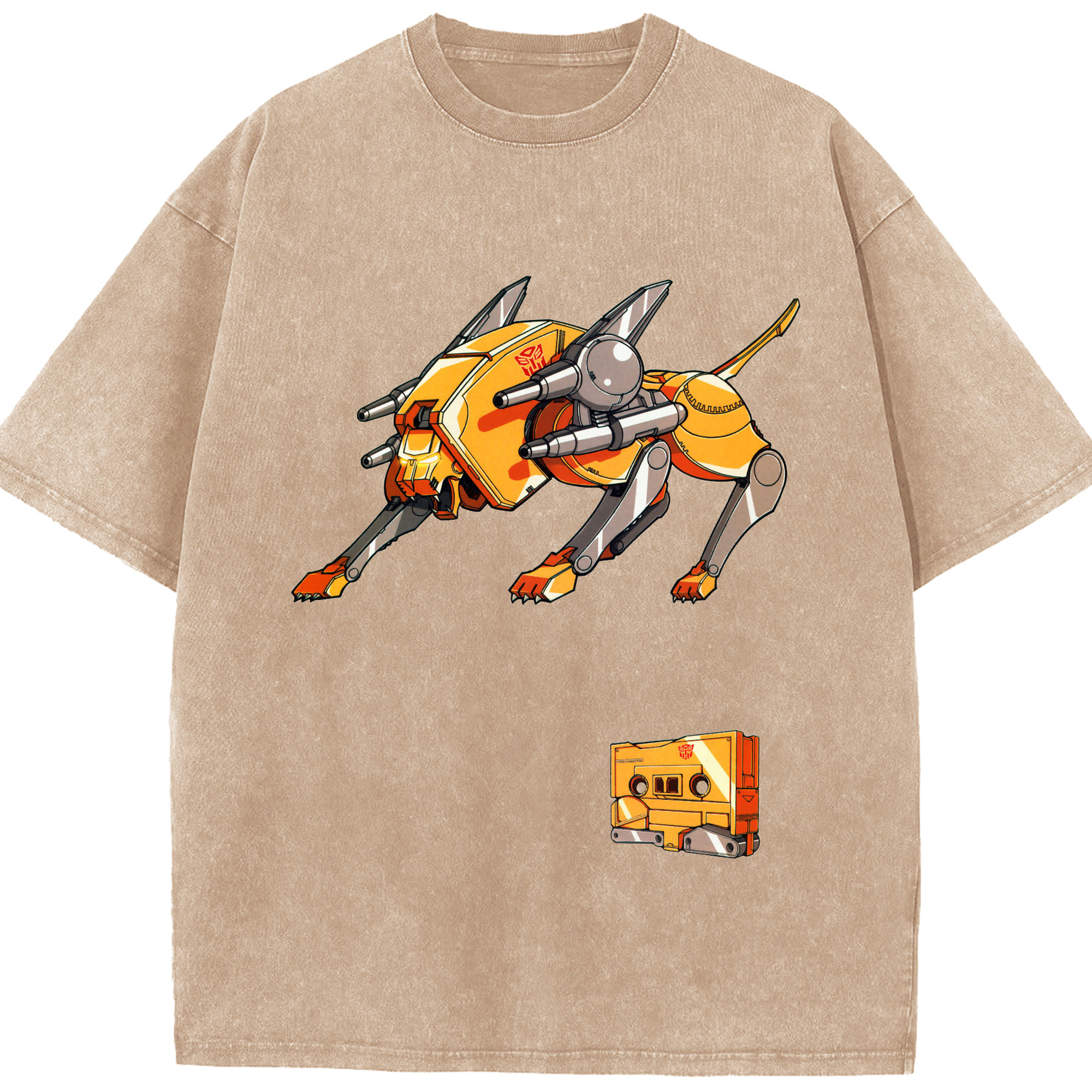 （画像用）  綿100% ヴィンテージ風 半袖Tシャツ（フロントプリント）