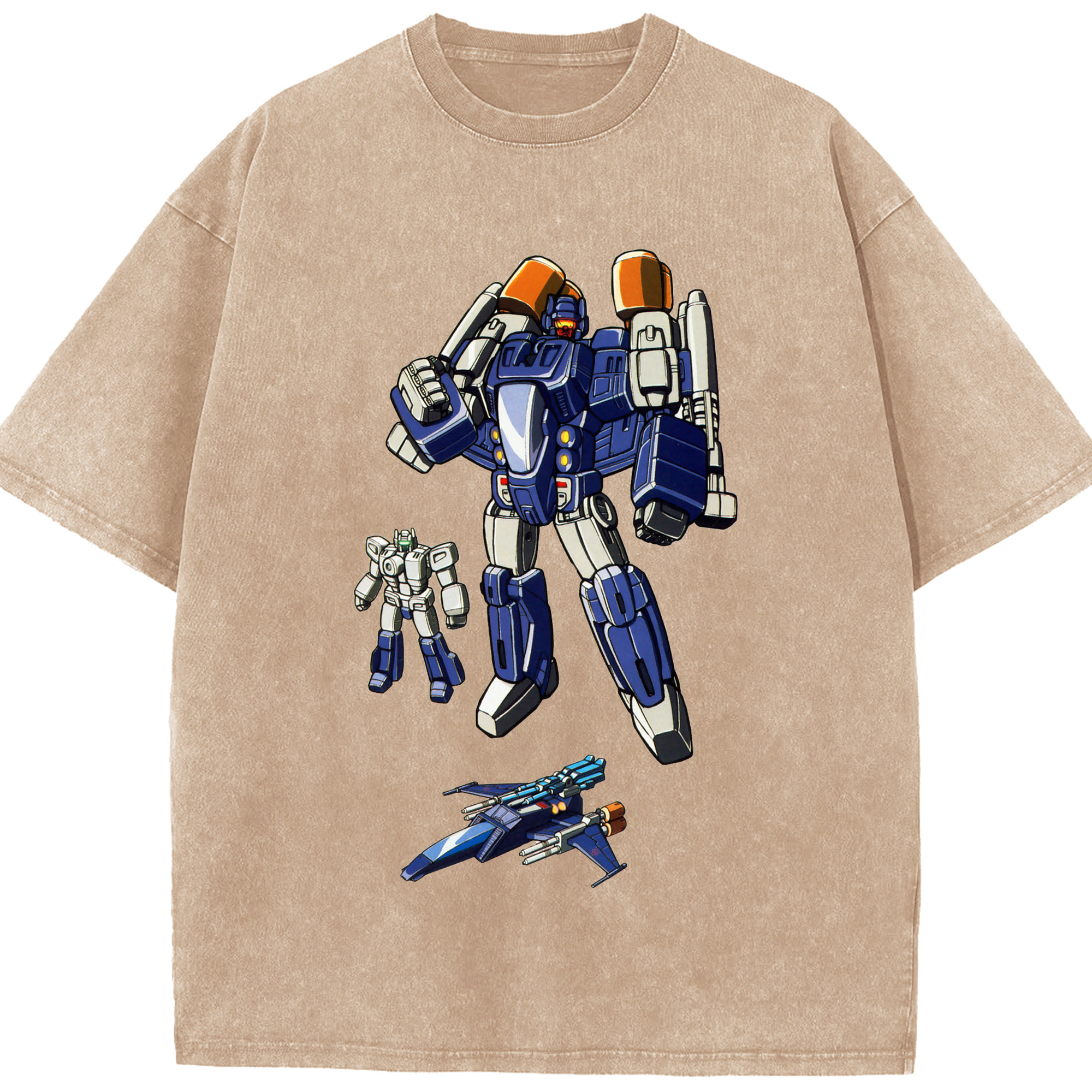 （画像用）  綿100% ヴィンテージ風 半袖Tシャツ（フロントプリント）