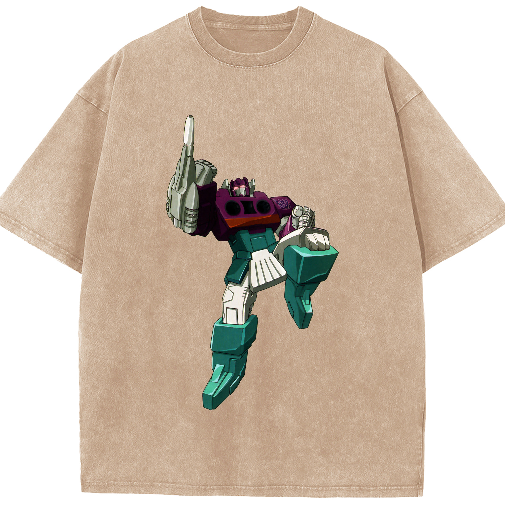 （画像用）  綿100% ヴィンテージ風 半袖Tシャツ（フロントプリント）