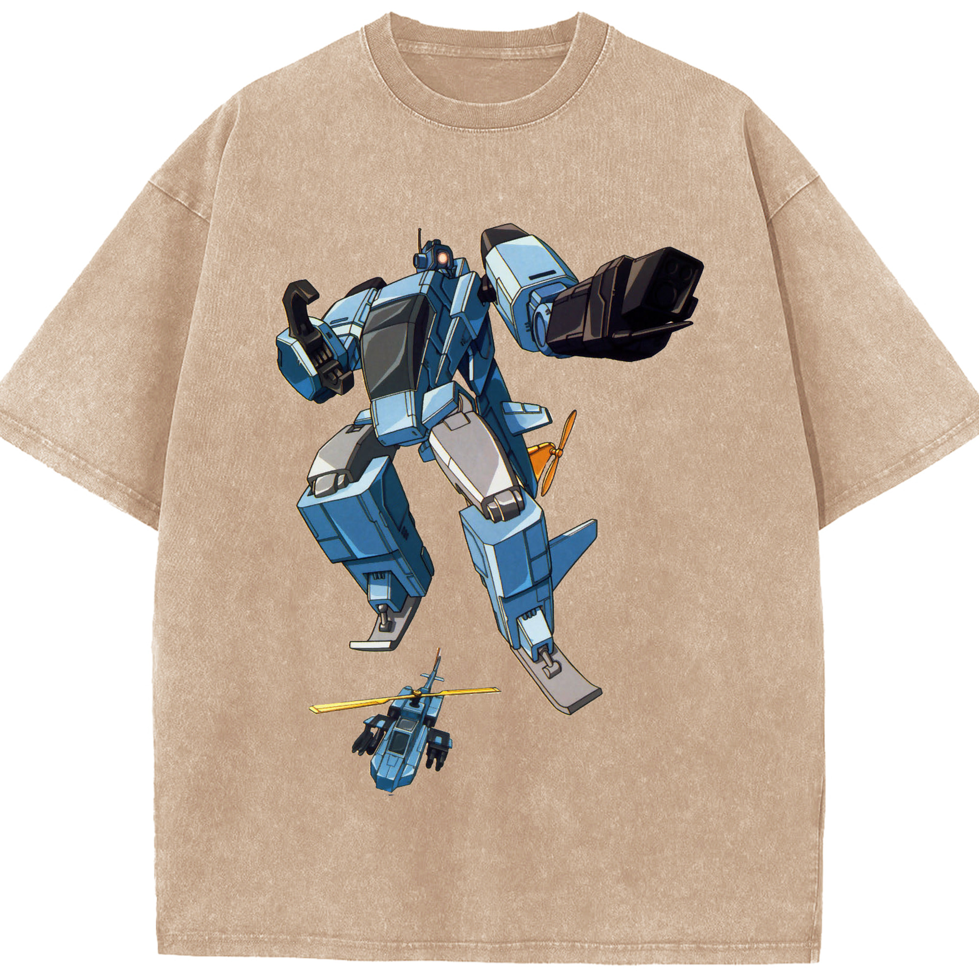 （画像用）  綿100% ヴィンテージ風 半袖Tシャツ（フロントプリント）
