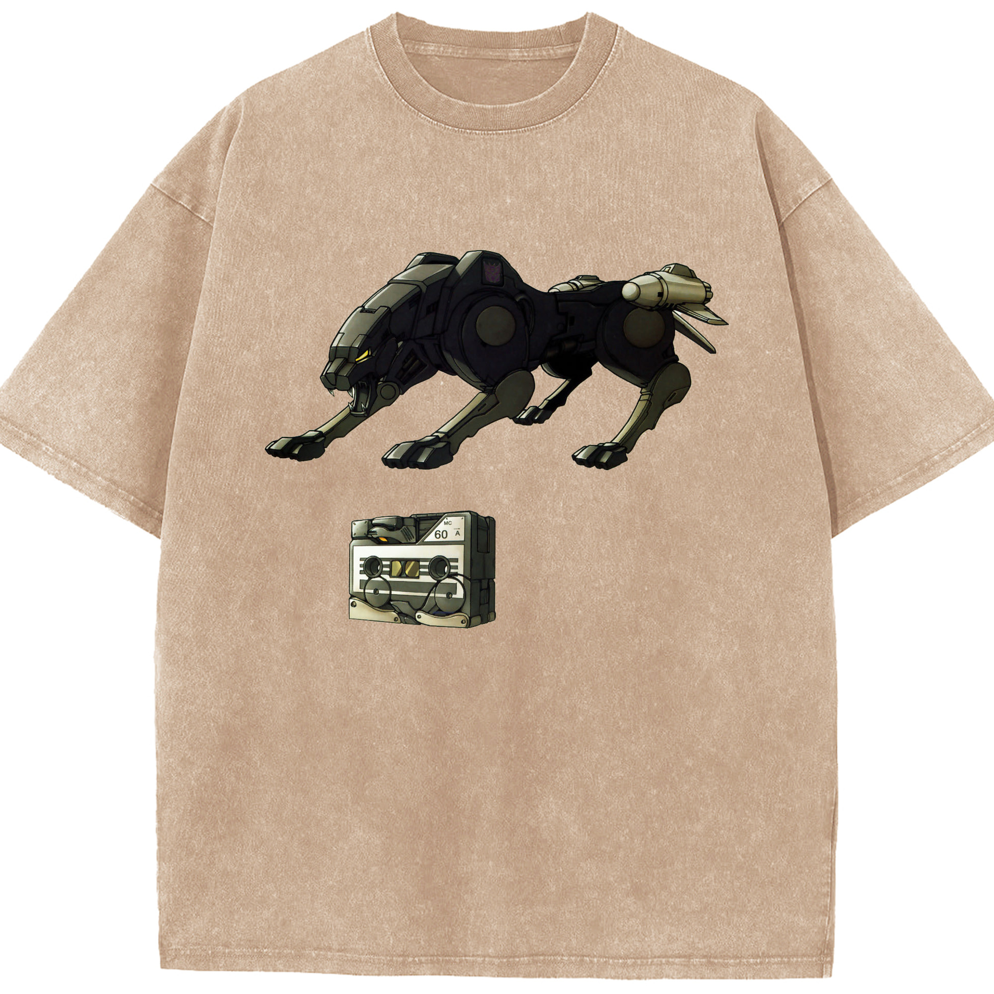 （画像用）  綿100% ヴィンテージ風 半袖Tシャツ（フロントプリント）