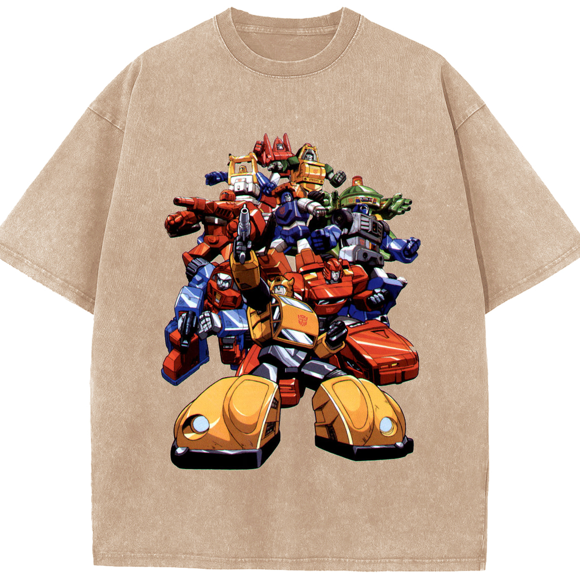 （画像用）  綿100% ヴィンテージ風 半袖Tシャツ（フロントプリント）