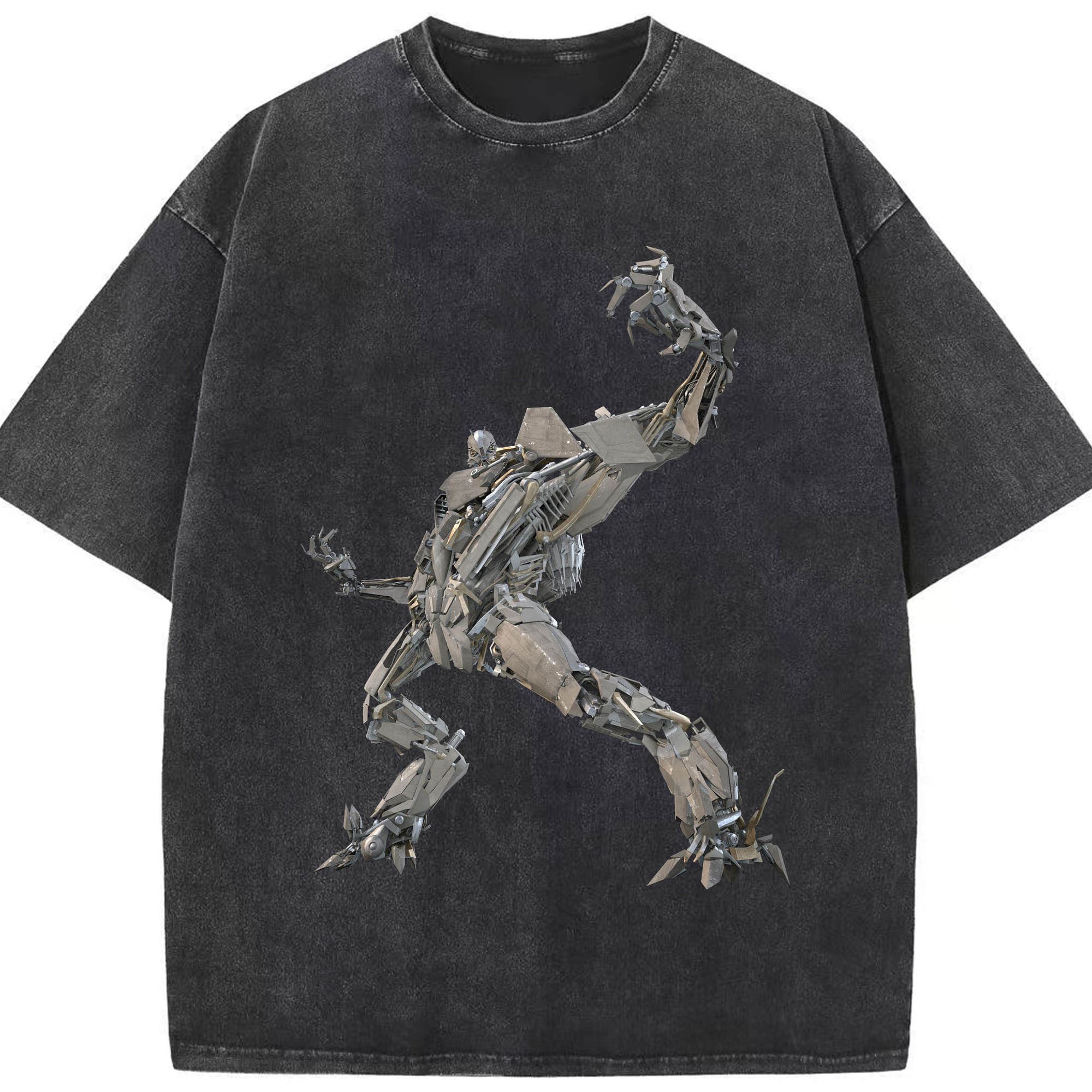 （画像用）  綿100% ヴィンテージ風 半袖Tシャツ（フロントプリント）
