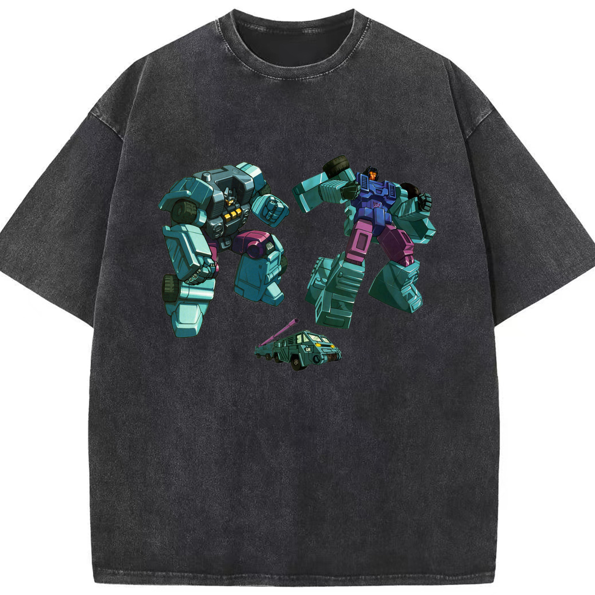 （画像用）  綿100% ヴィンテージ風 半袖Tシャツ（フロントプリント）