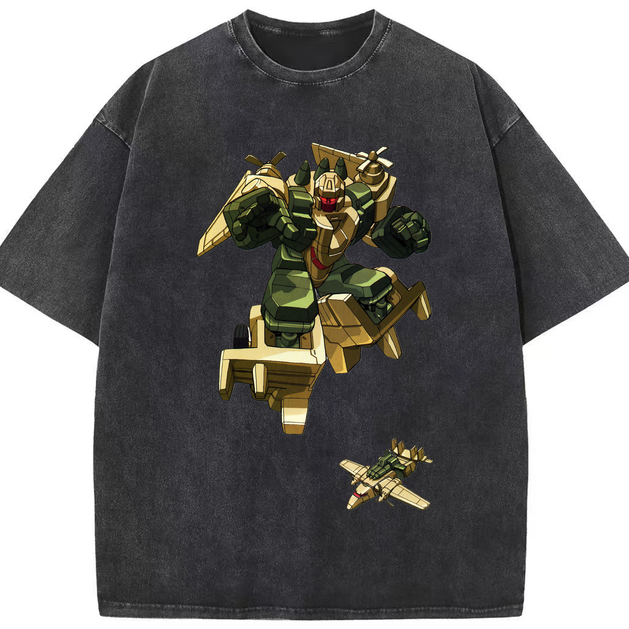 （画像用）  綿100% ヴィンテージ風 半袖Tシャツ（フロントプリント）