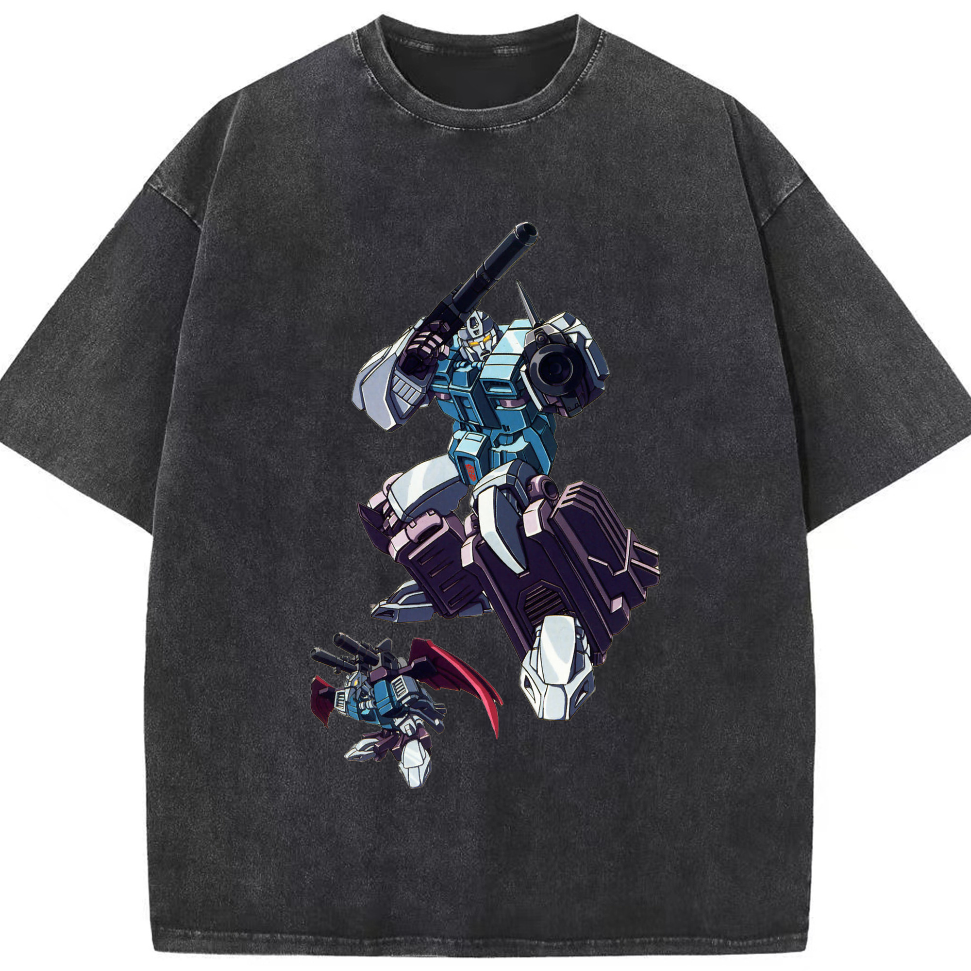 （画像用）  綿100% ヴィンテージ風 半袖Tシャツ（フロントプリント）