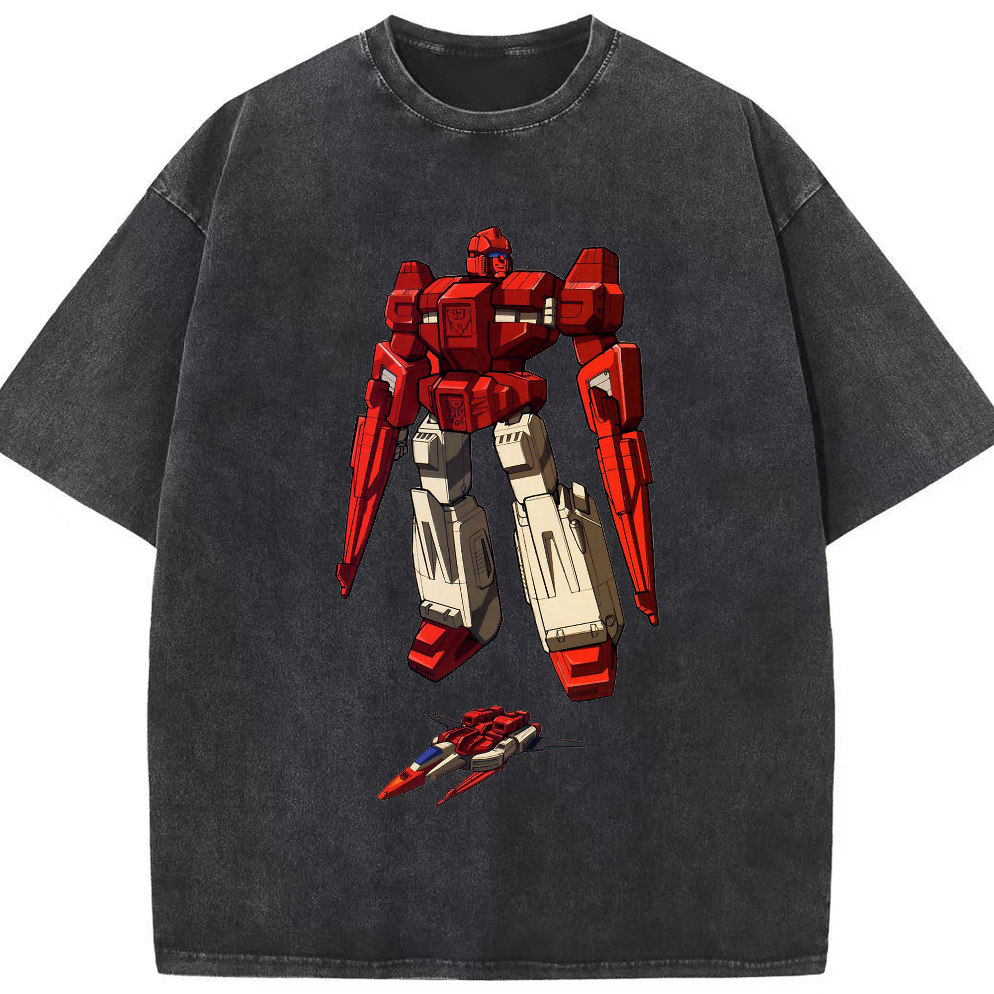 （画像用）  綿100% ヴィンテージ風 半袖Tシャツ（フロントプリント）