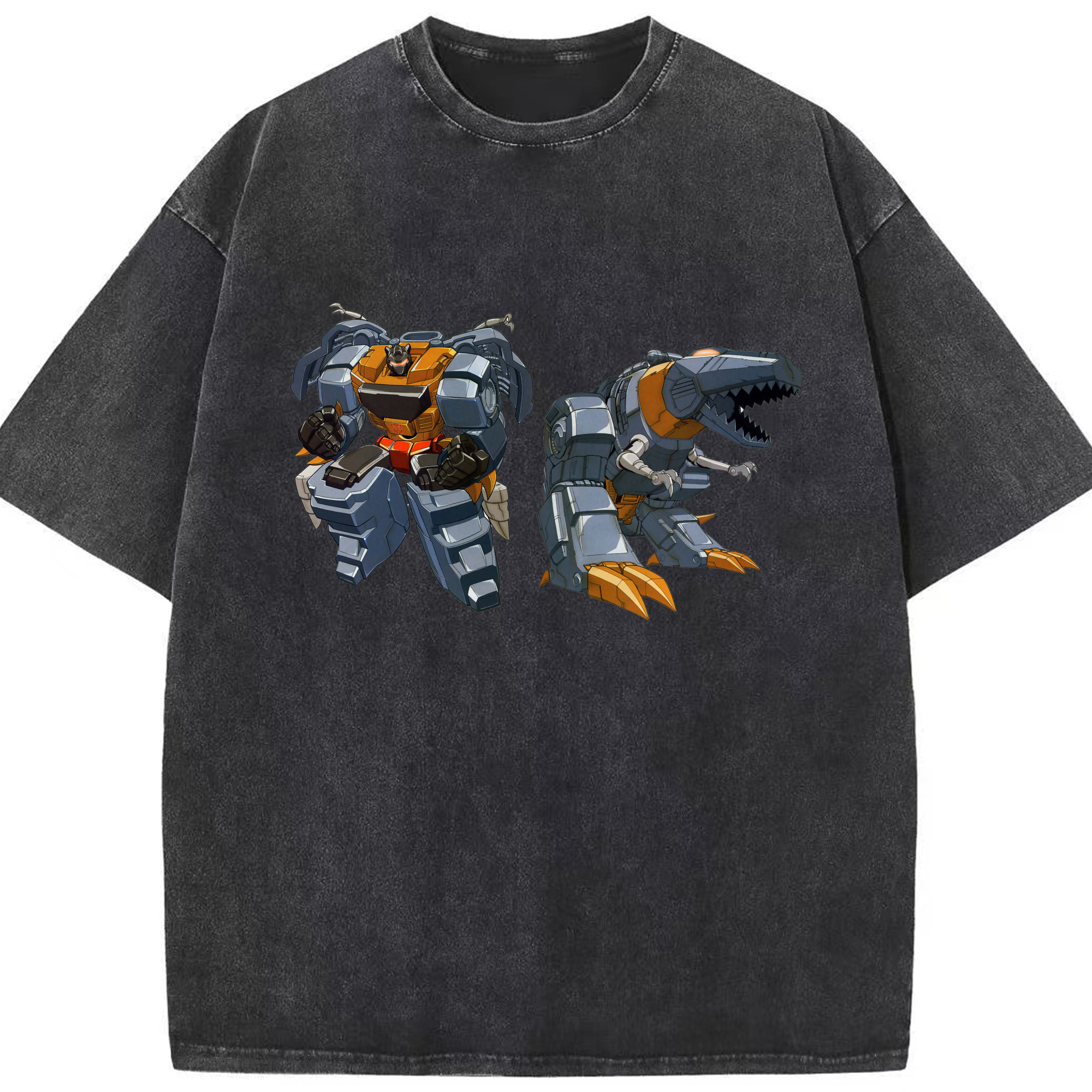 （画像用）  綿100% ヴィンテージ風 半袖Tシャツ（フロントプリント）