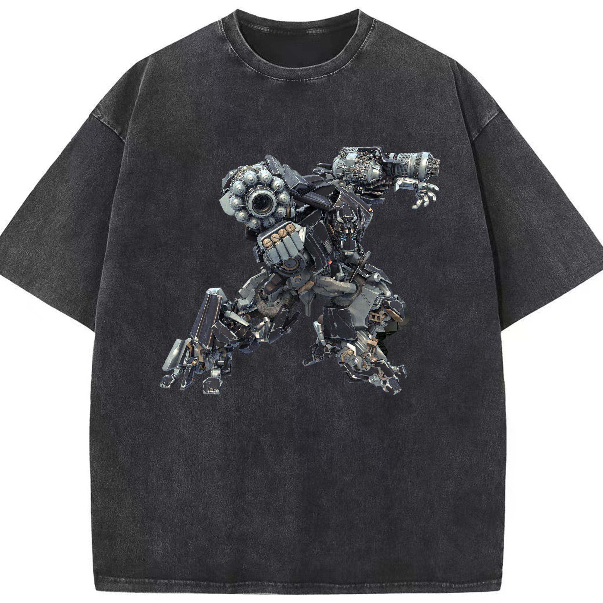 （画像用）  綿100% ヴィンテージ風 半袖Tシャツ（フロントプリント）