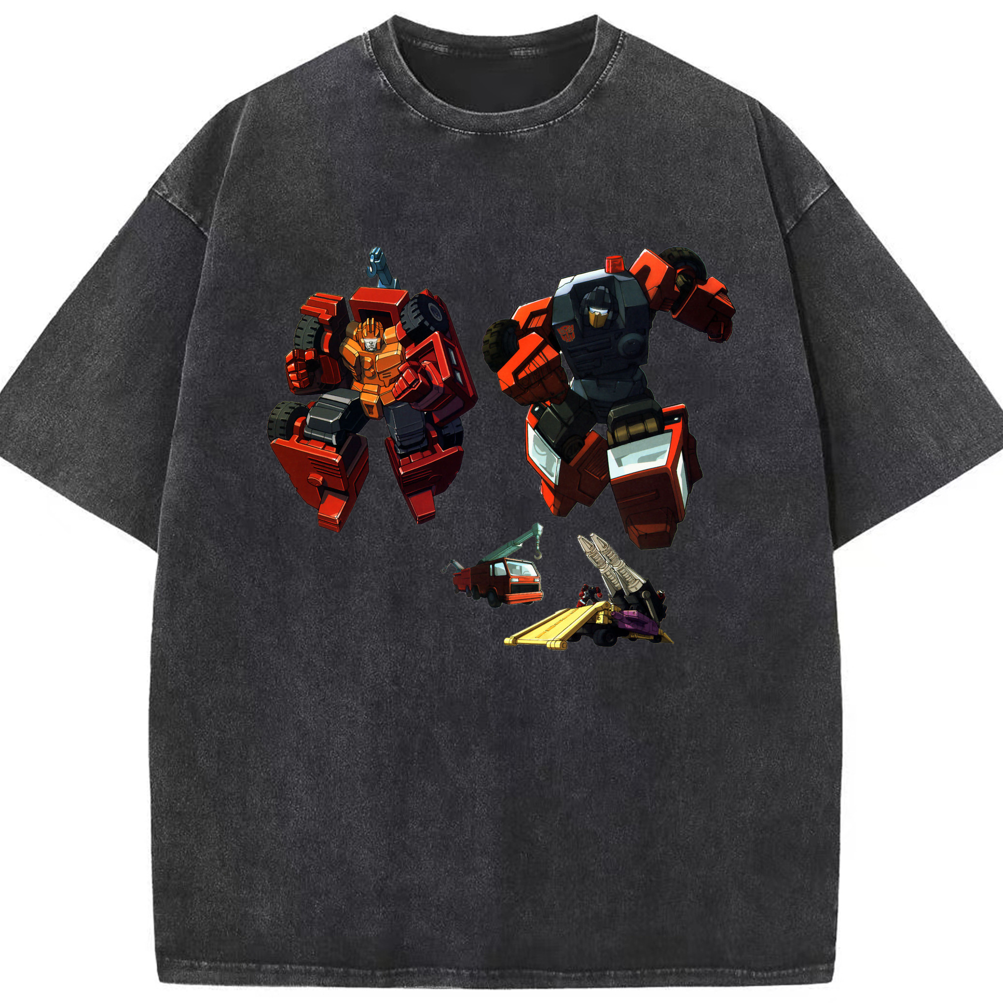 （画像用）  綿100% ヴィンテージ風 半袖Tシャツ（フロントプリント）