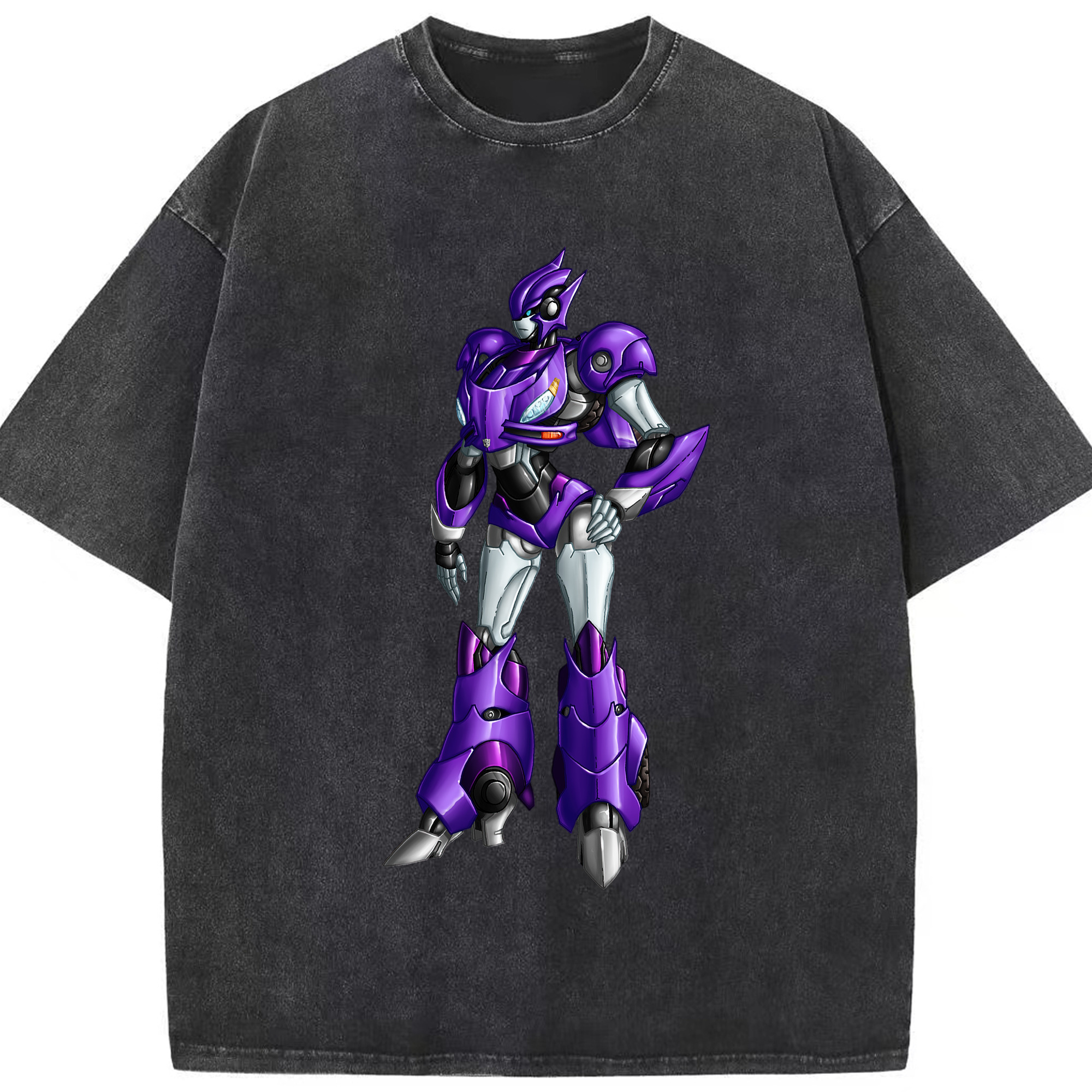 （画像用）  綿100% ヴィンテージ風 半袖Tシャツ（フロントプリント）