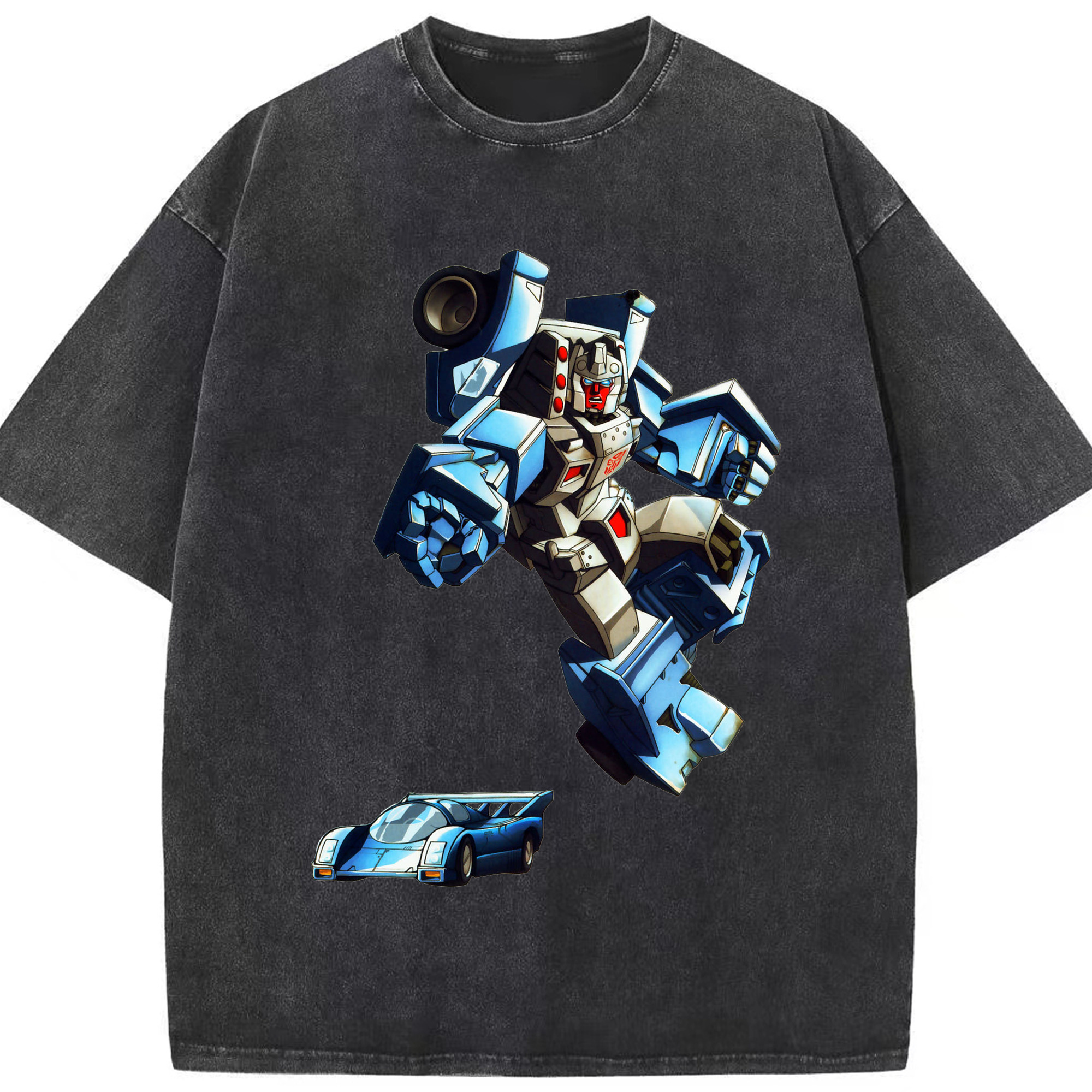 （画像用）  綿100% ヴィンテージ風 半袖Tシャツ（フロントプリント）