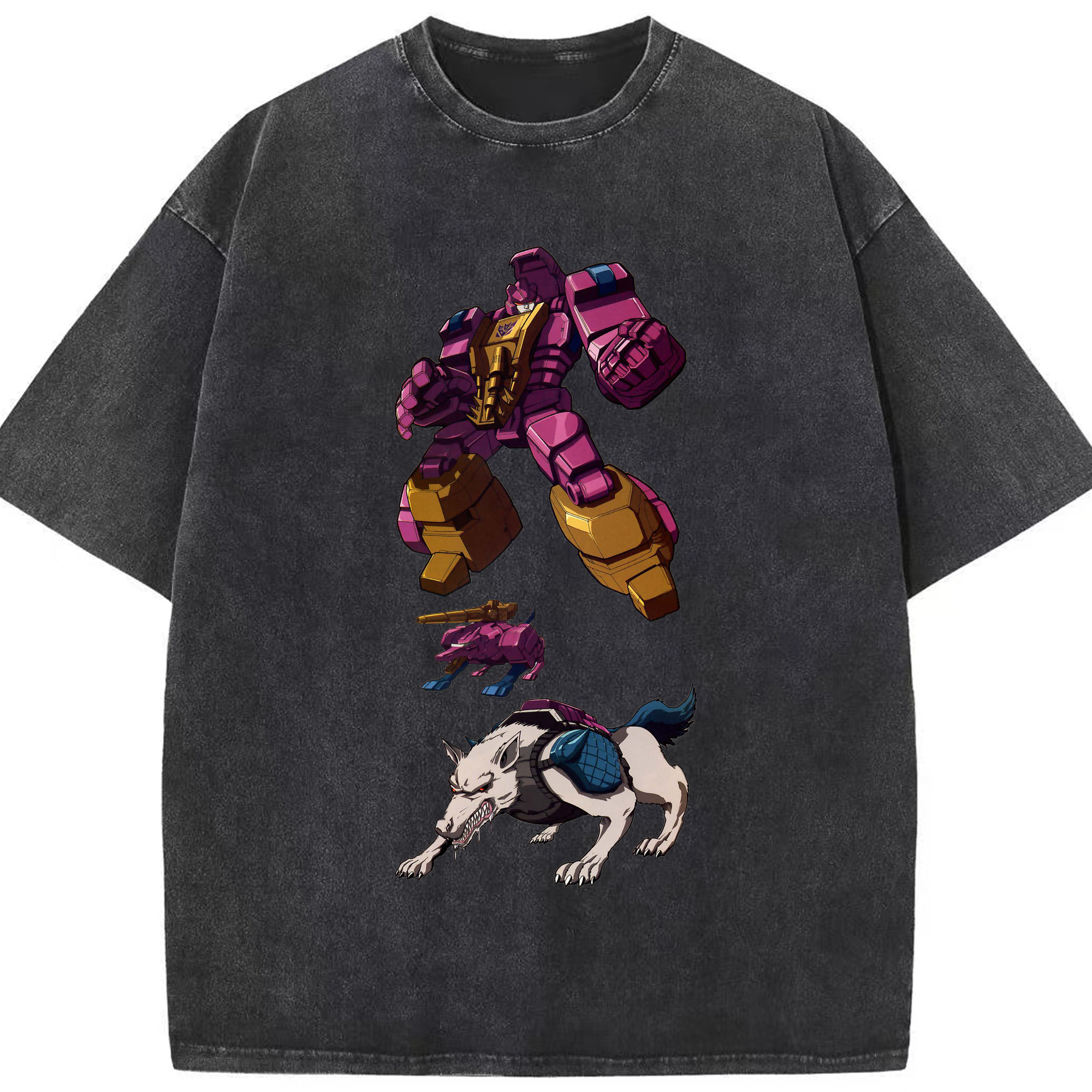 （画像用）  綿100% ヴィンテージ風 半袖Tシャツ（フロントプリント）