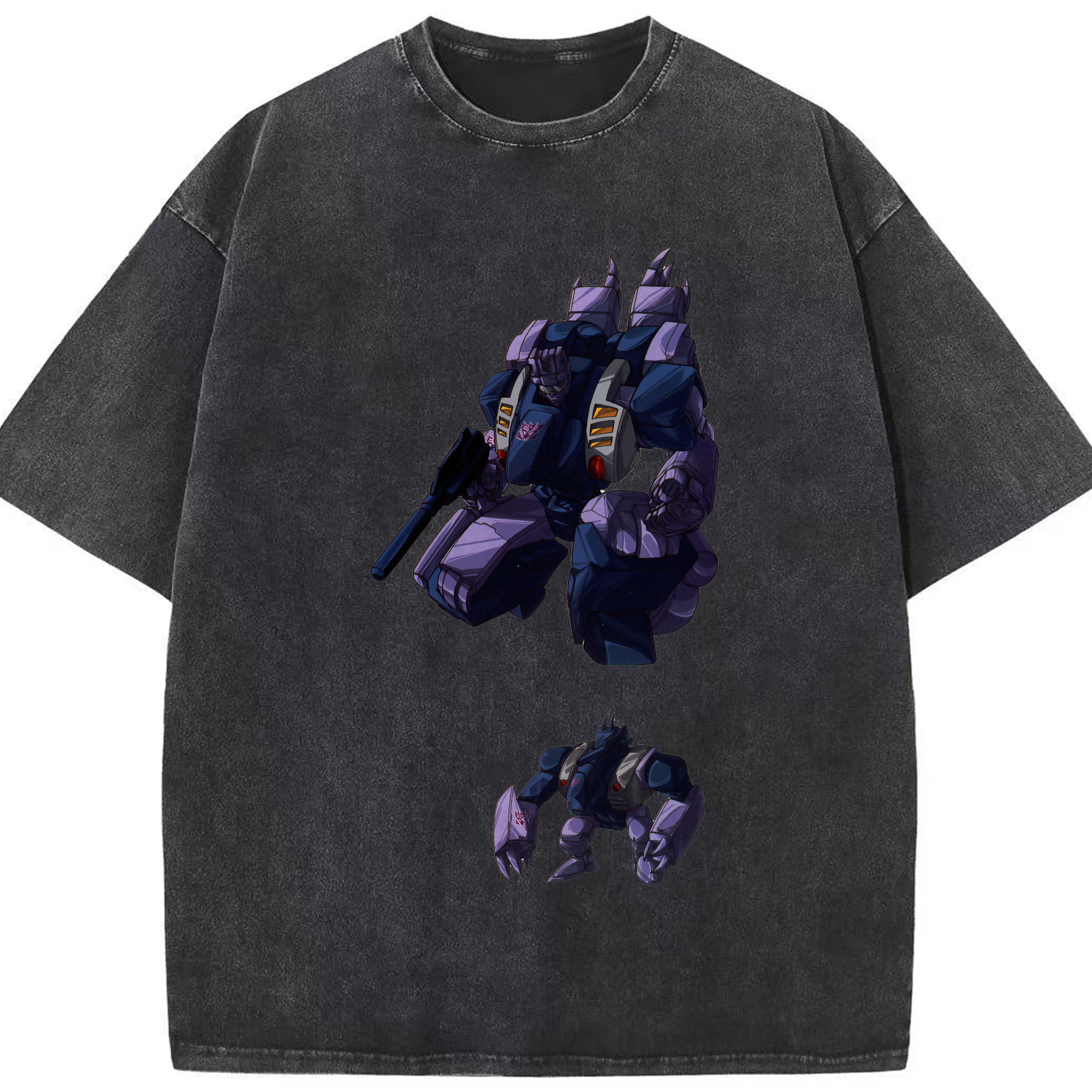 （画像用）  綿100% ヴィンテージ風 半袖Tシャツ（フロントプリント）